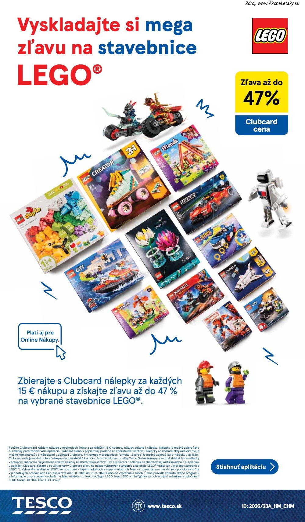 Leták Tesco (3. 8. - 13. 9. 2026) - strana 22 z 22