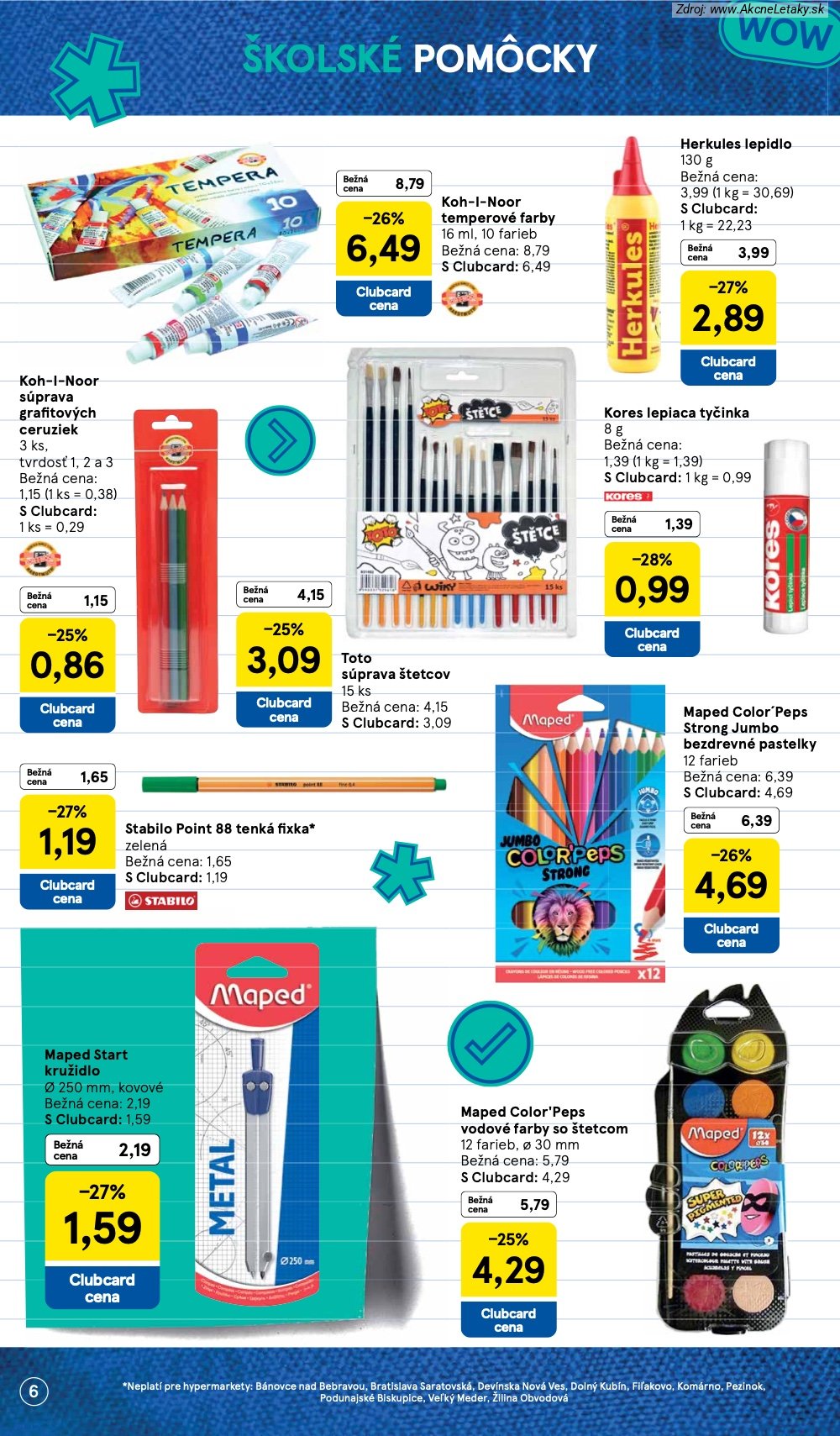 Leták Tesco (3. 8. - 13. 9. 2026) - strana 6 z 22