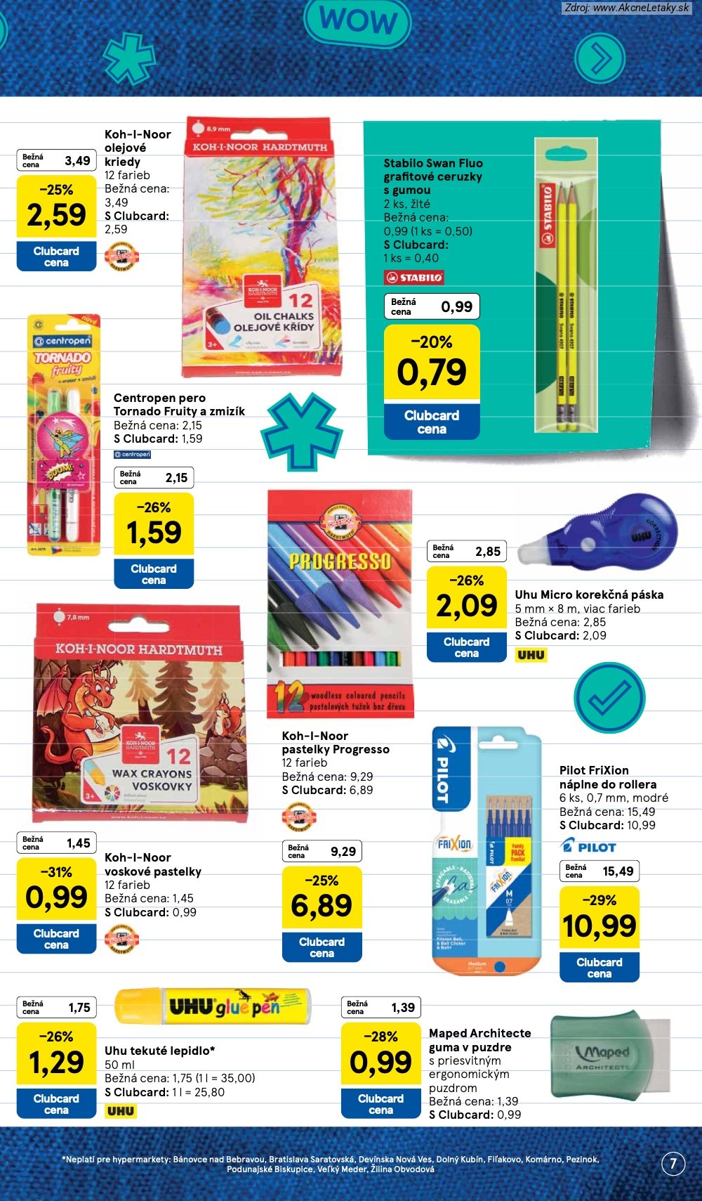 Leták Tesco (3. 8. - 13. 9. 2026) - strana 7 z 22