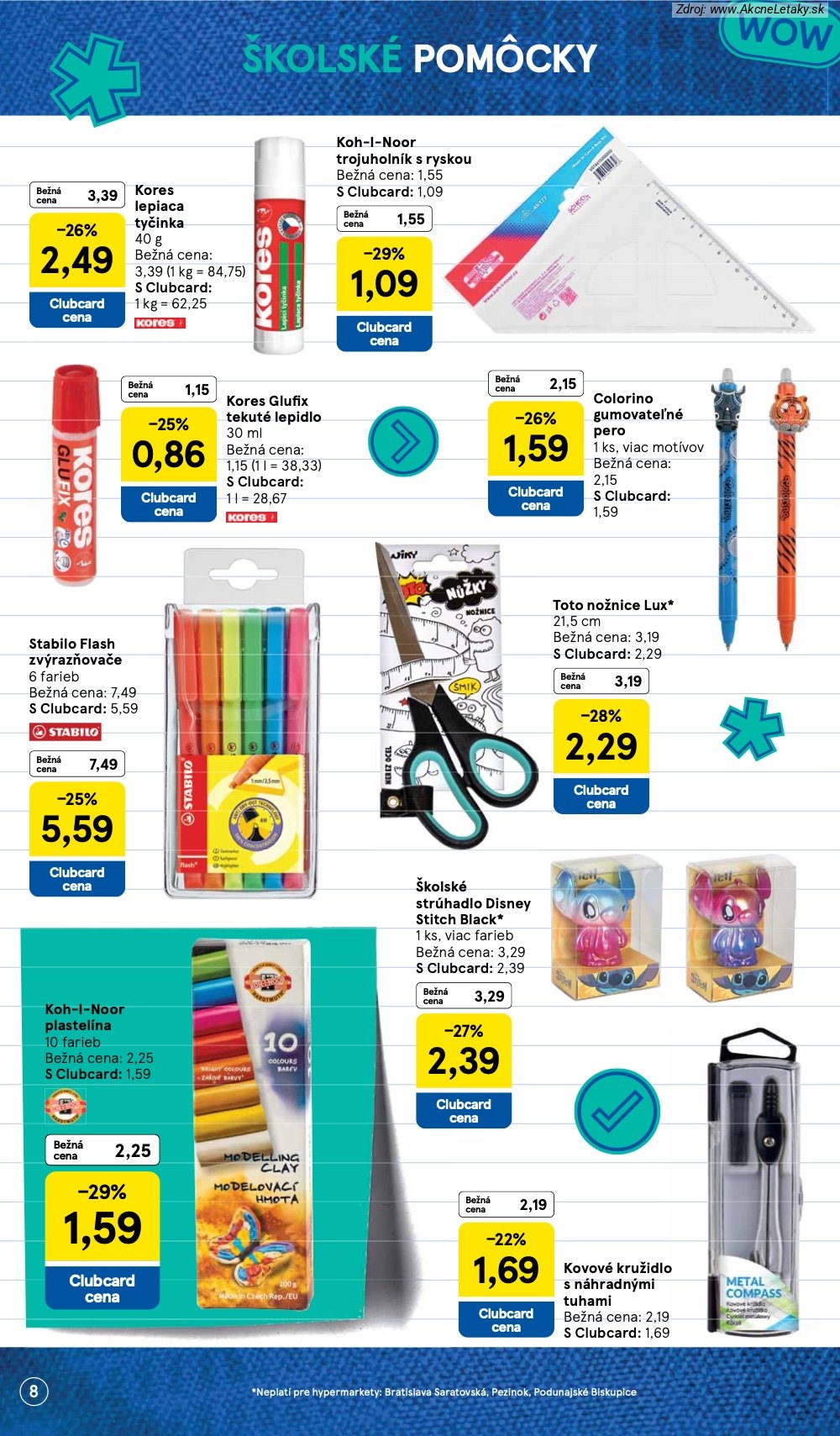 Leták Tesco (3. 8. - 13. 9. 2026) - strana 8 z 22