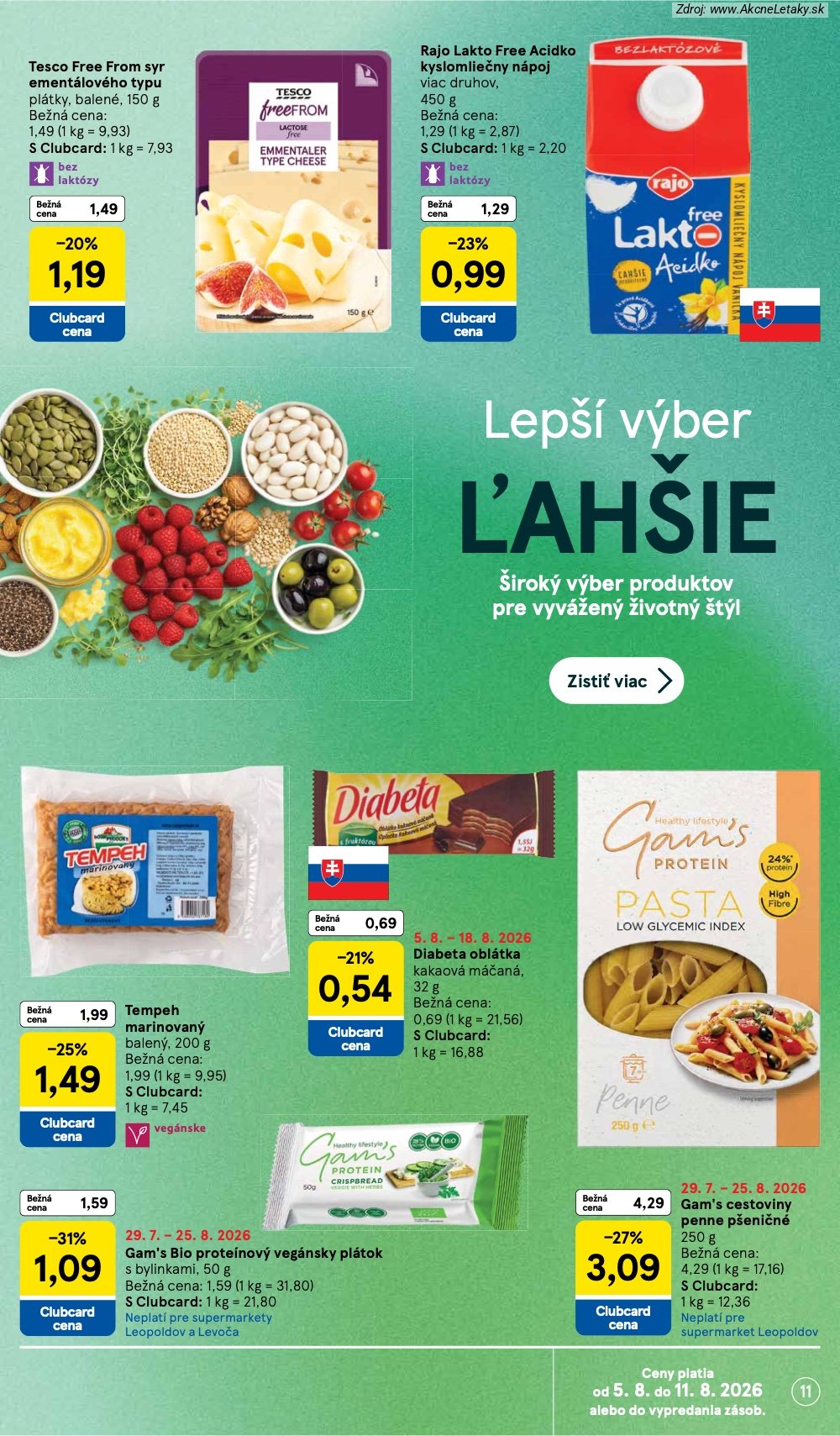 Leták Tesco (5. 8. - 11. 8. 2026) - strana 11 z 29