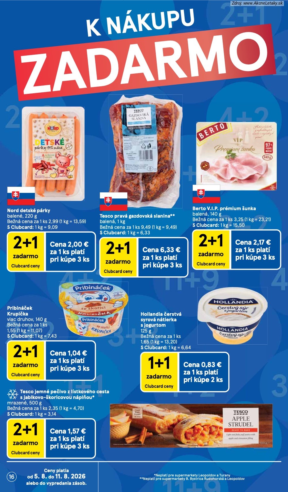 Leták Tesco (5. 8. - 11. 8. 2026) - strana 16 z 29