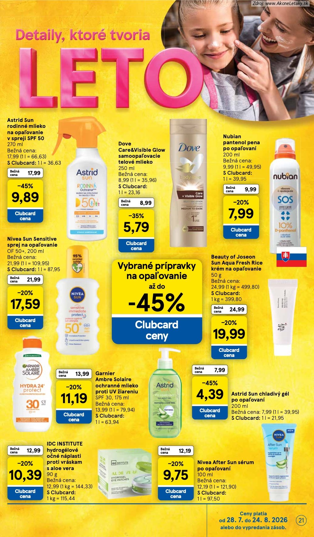 Leták Tesco (5. 8. - 11. 8. 2026) - strana 21 z 29