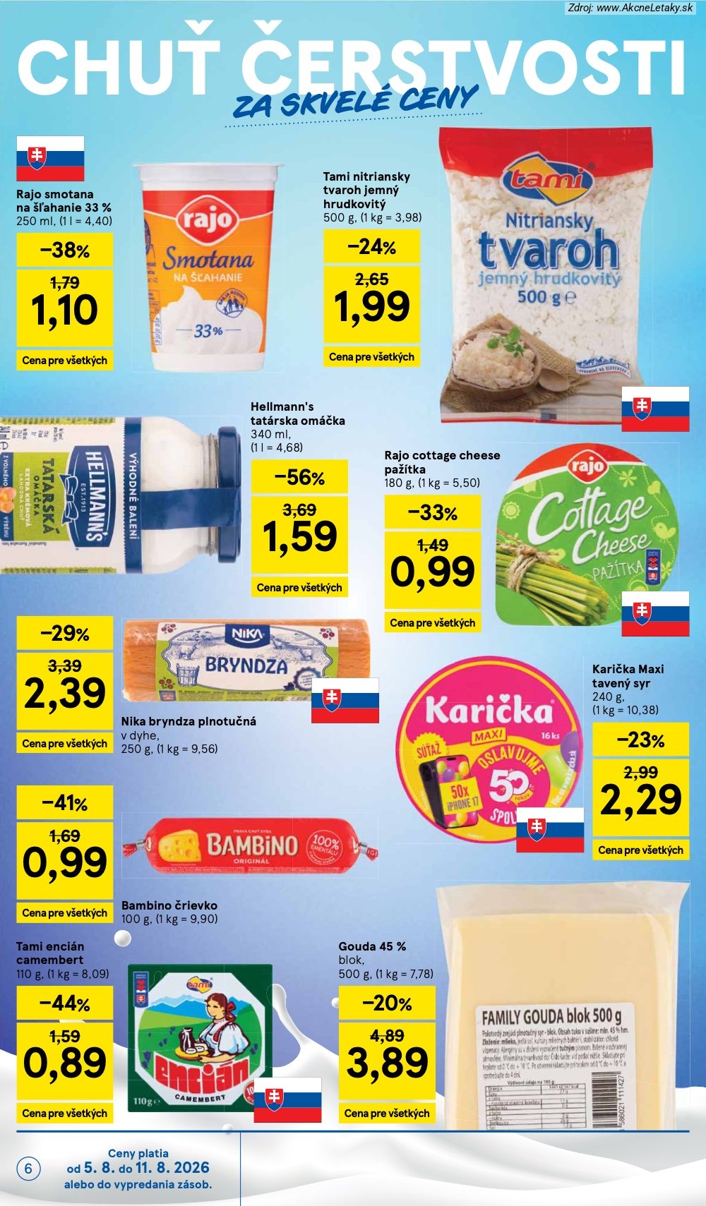 Leták Tesco (5. 8. - 11. 8. 2026) - strana 6 z 29