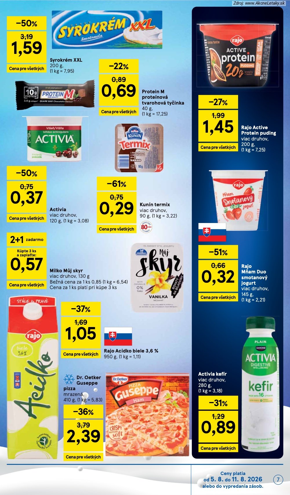 Leták Tesco (5. 8. - 11. 8. 2026) - strana 7 z 29