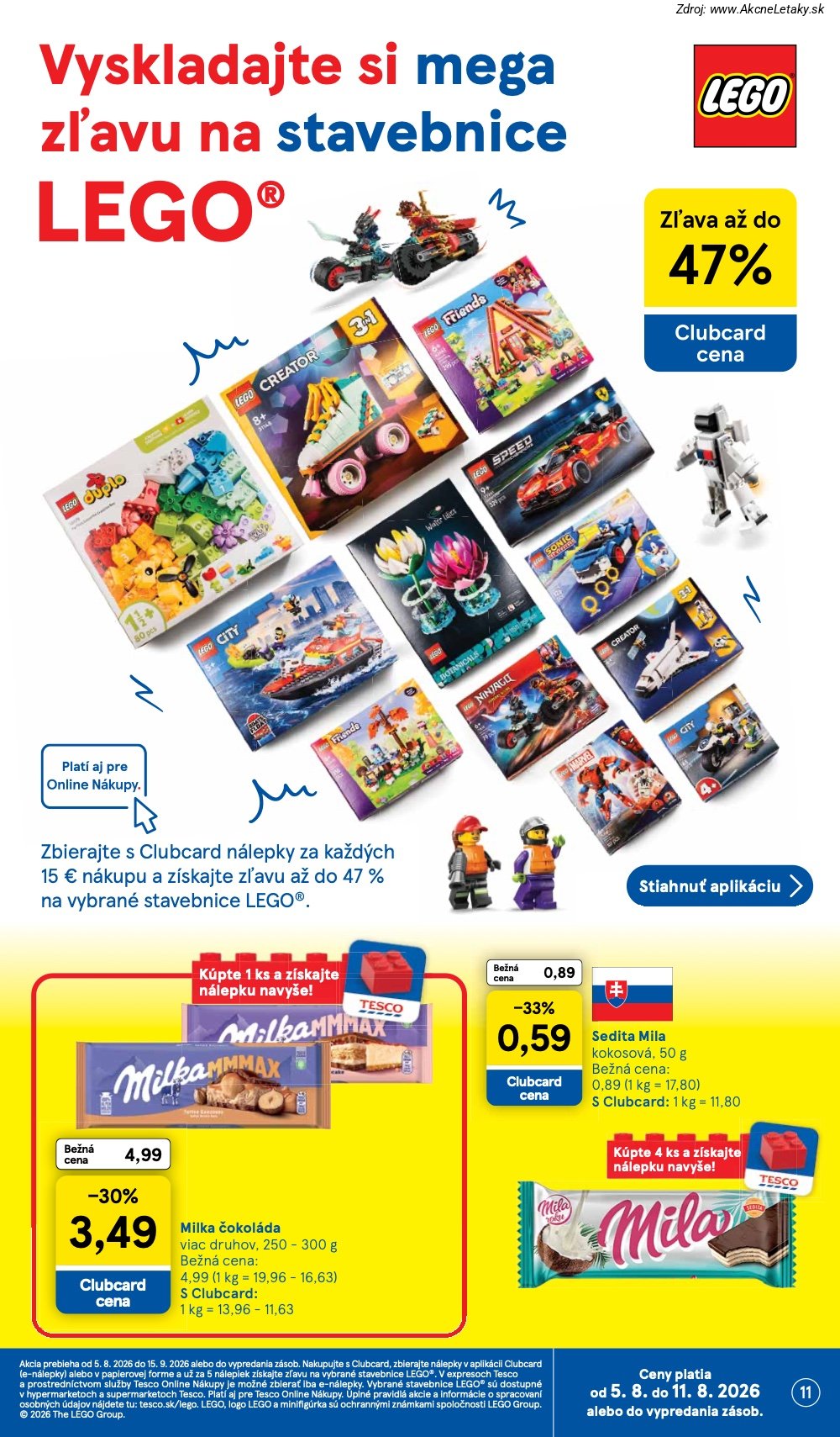 Leták Tesco (5. 8. - 11. 8. 2026) - strana 11 z 52