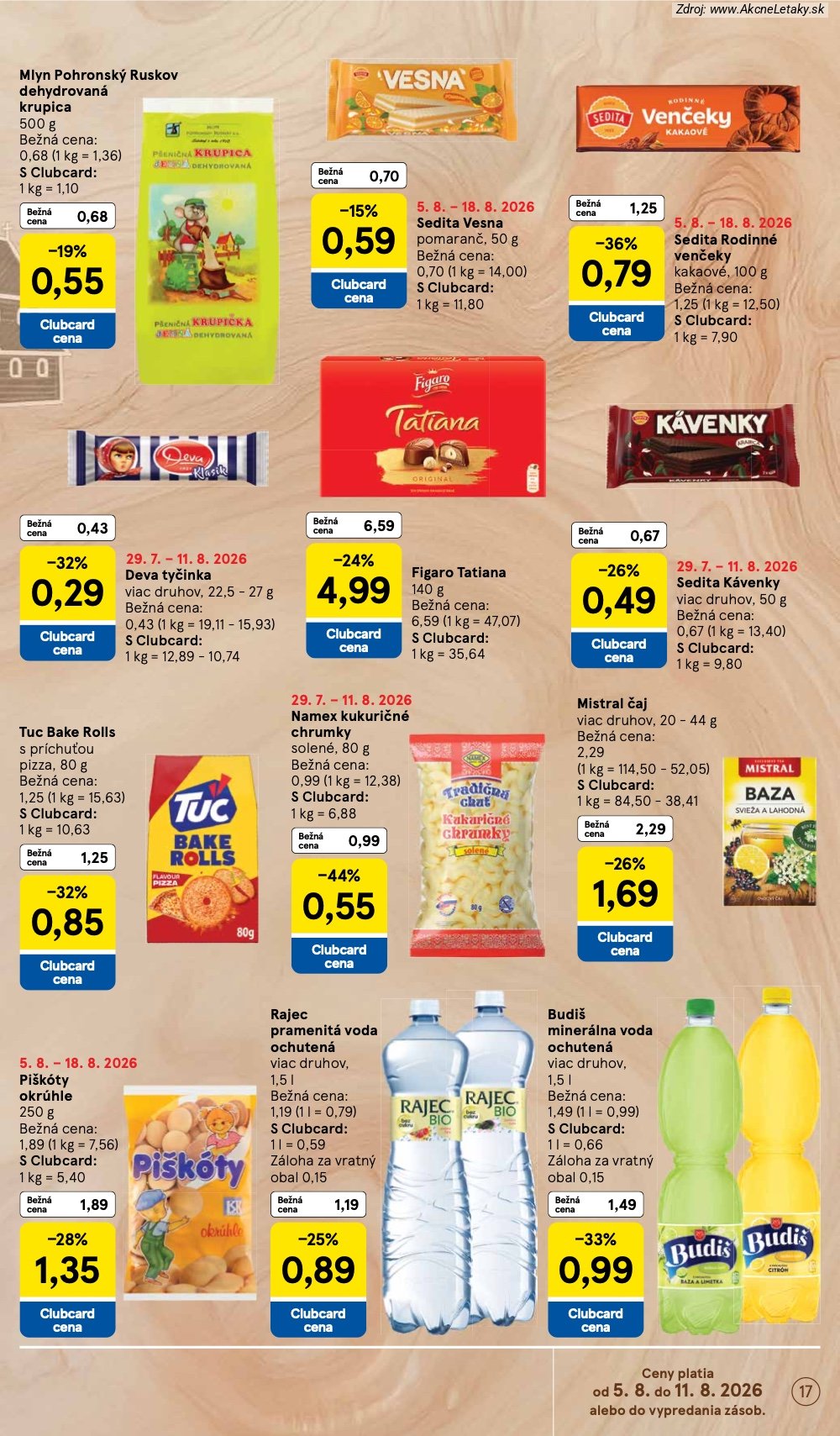 Leták Tesco (5. 8. - 11. 8. 2026) - strana 17 z 52