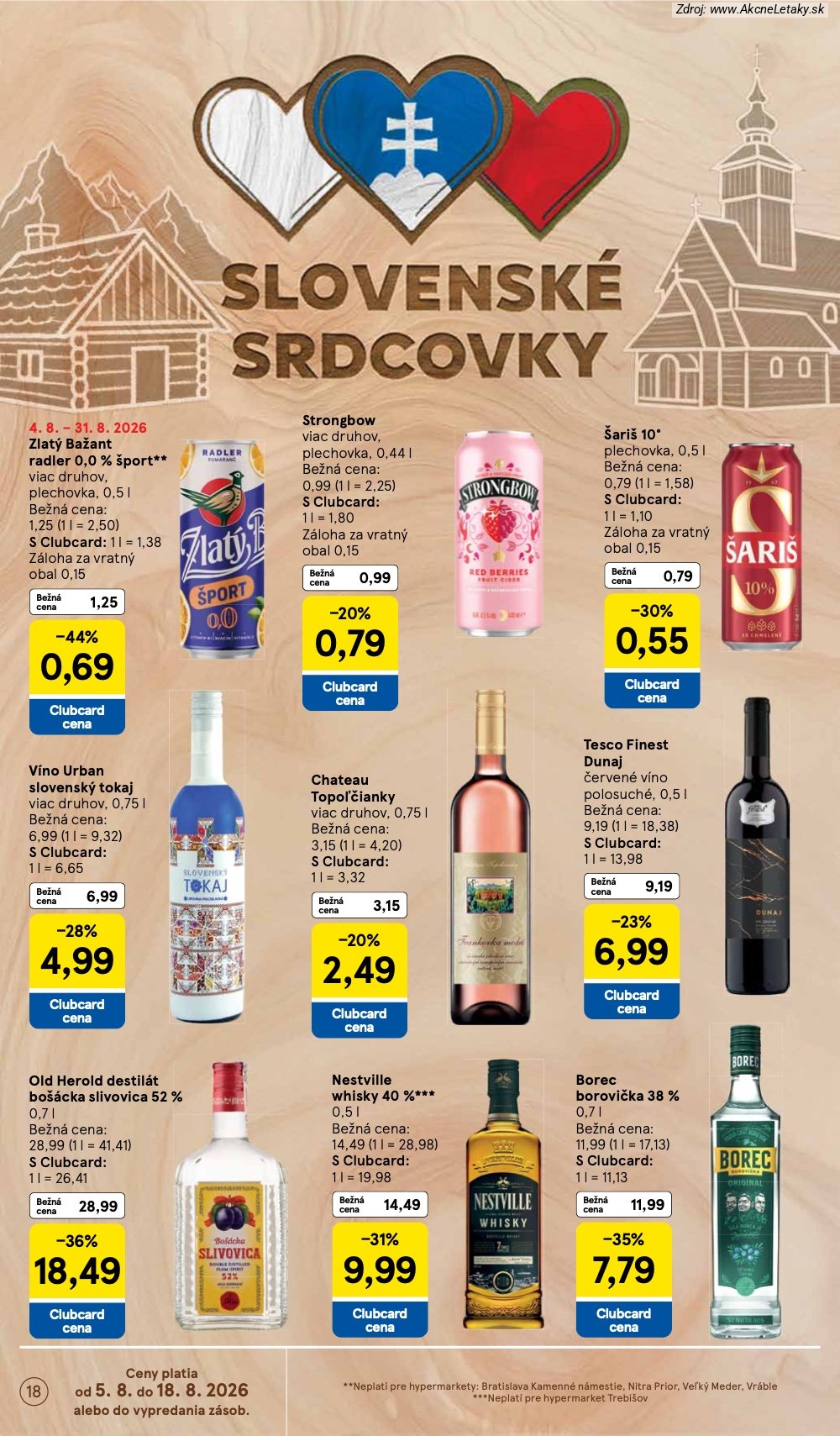 Leták Tesco (5. 8. - 11. 8. 2026) - strana 18 z 52