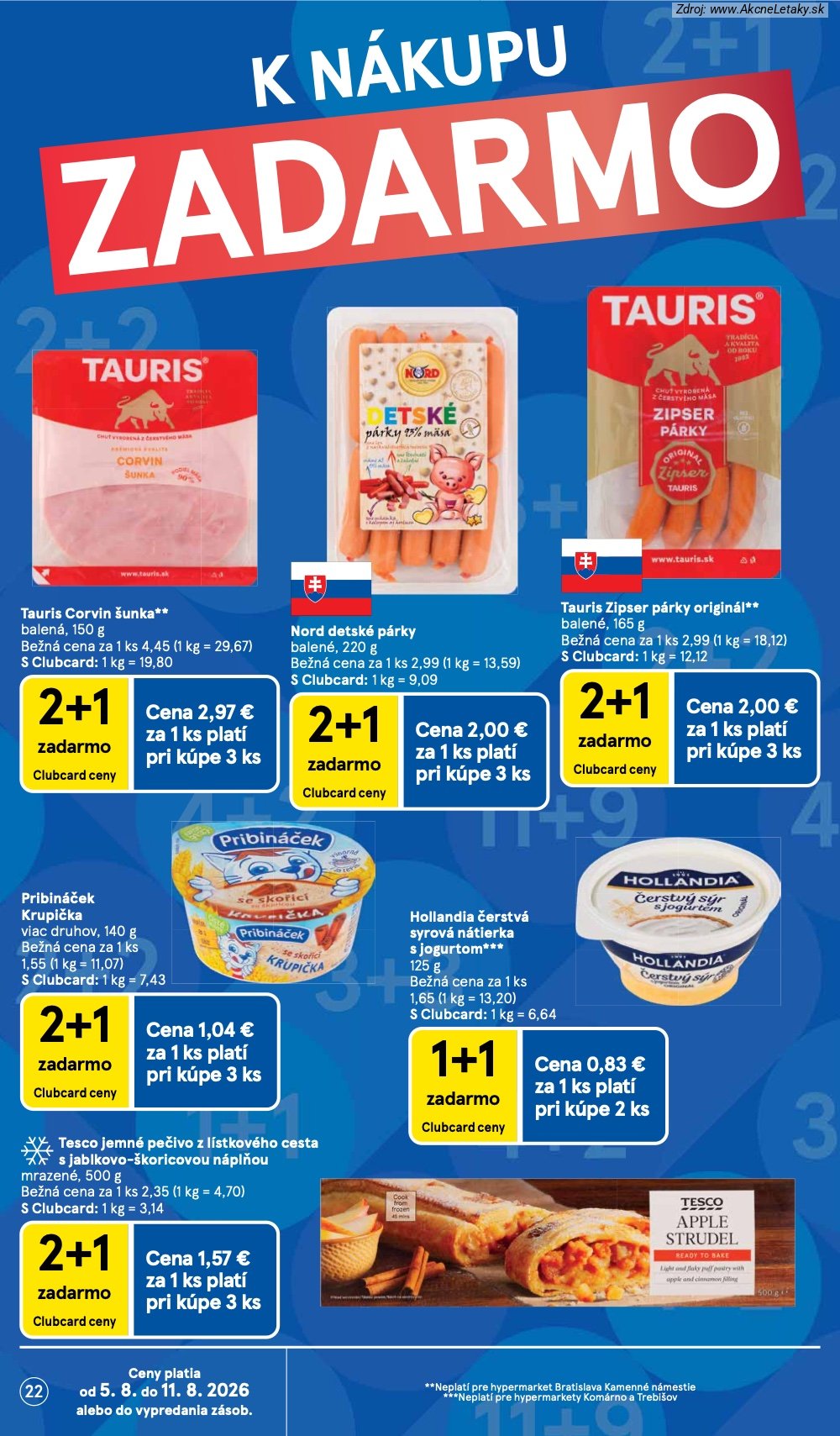 Leták Tesco (5. 8. - 11. 8. 2026) - strana 22 z 52