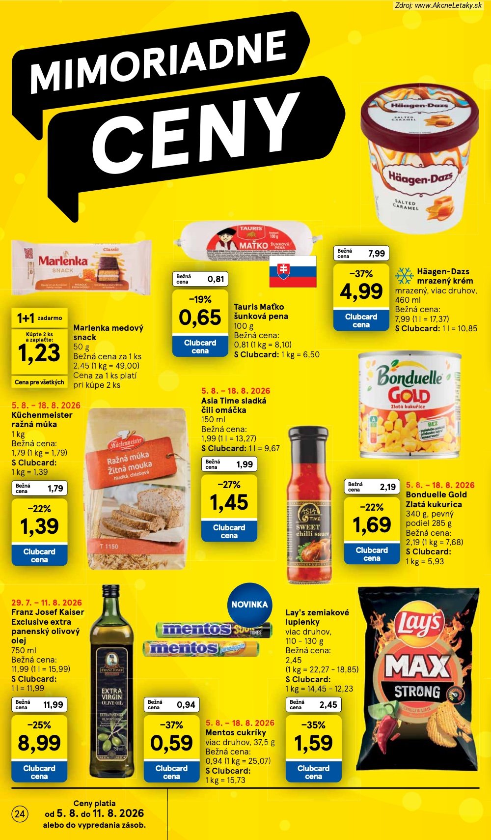 Leták Tesco (5. 8. - 11. 8. 2026) - strana 24 z 52