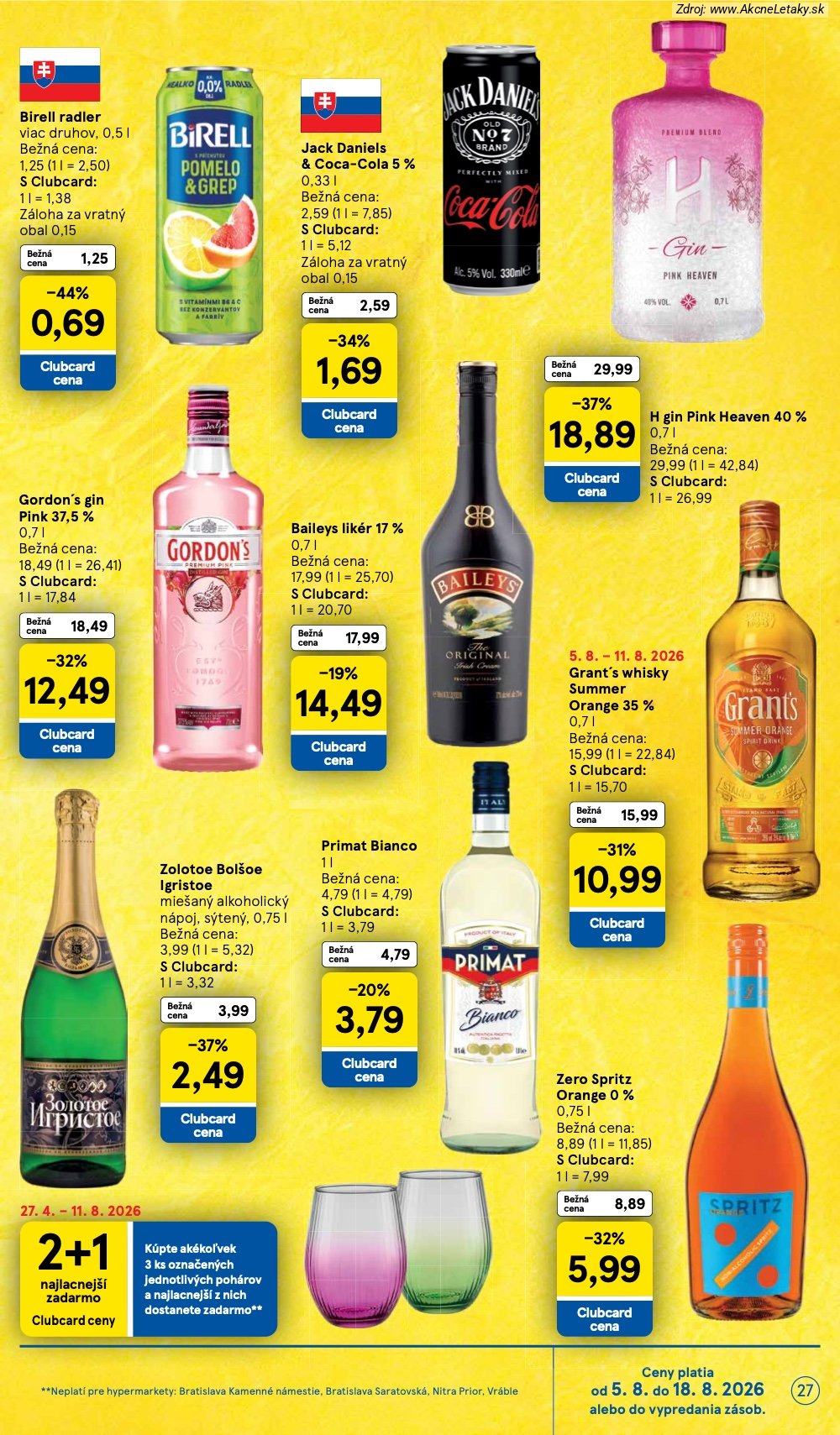 Leták Tesco (5. 8. - 11. 8. 2026) - strana 27 z 52