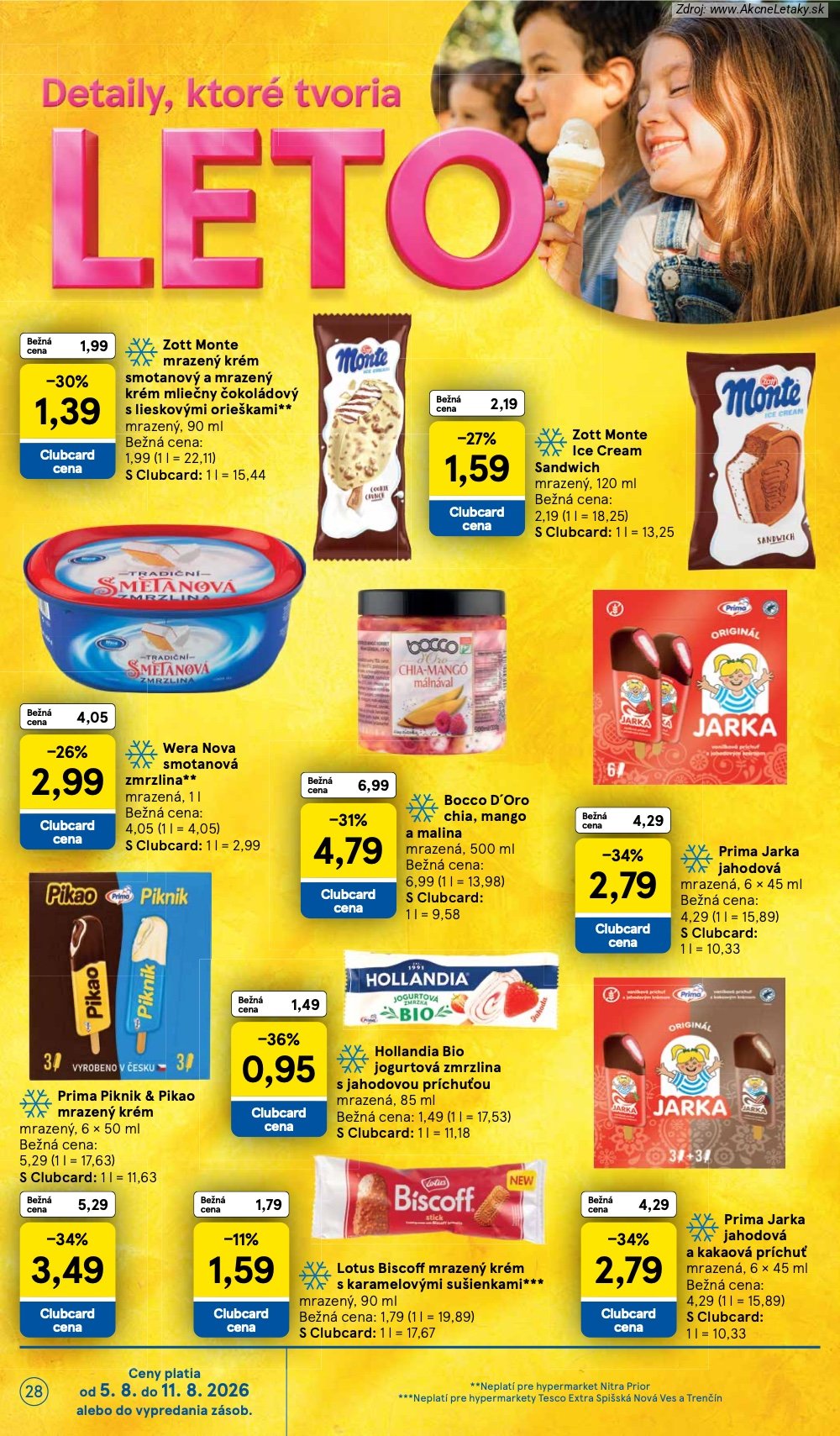 Leták Tesco (5. 8. - 11. 8. 2026) - strana 28 z 52