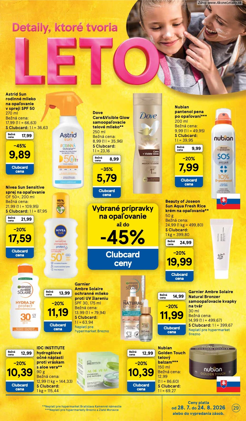 Leták Tesco (5. 8. - 11. 8. 2026) - strana 29 z 52