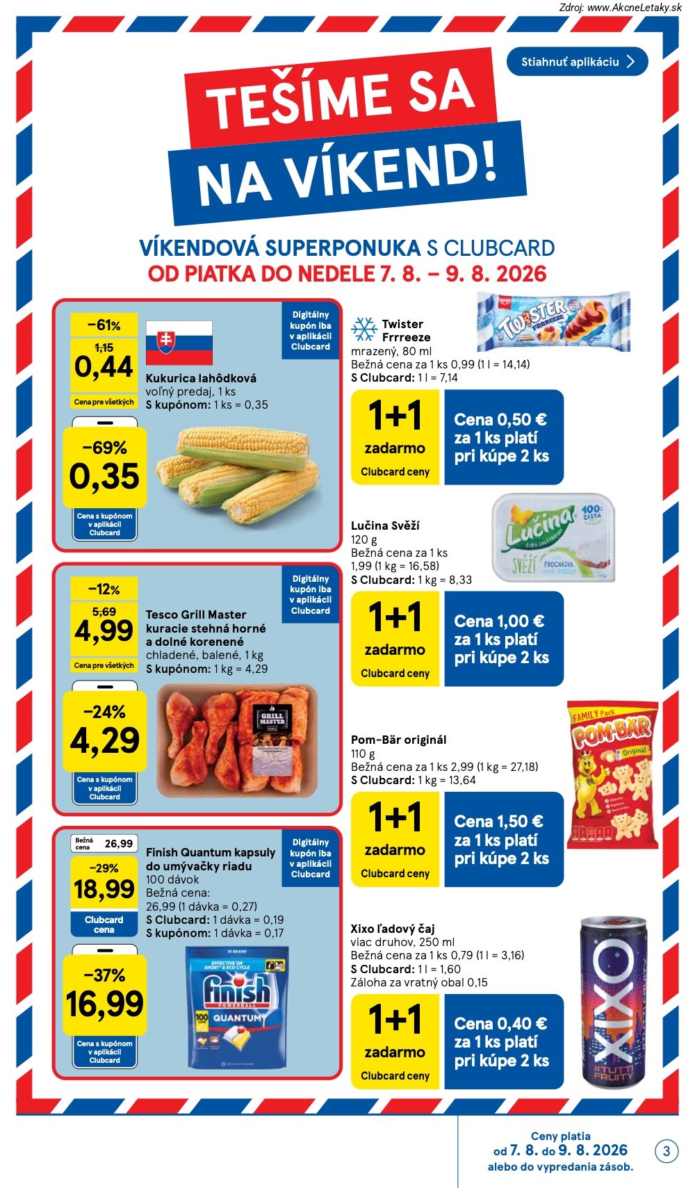 Leták Tesco (5. 8. - 11. 8. 2026) - strana 3 z 52