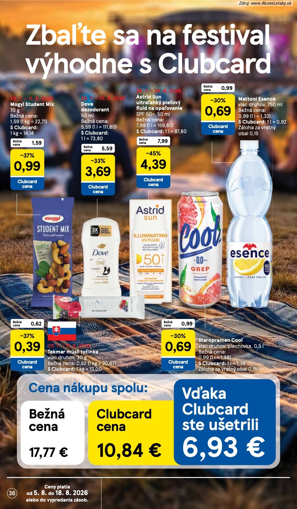 Leták Tesco (5. 8. - 11. 8. 2026) - strana 36 z 52