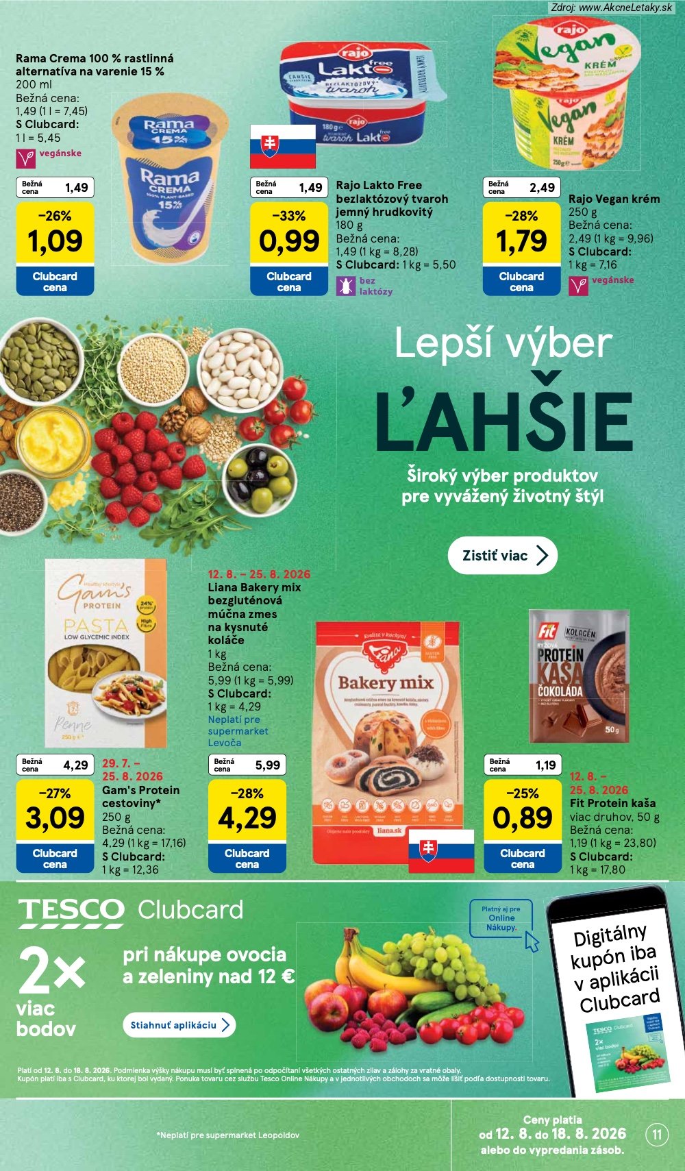 Leták Tesco (12. 8. - 18. 8. 2026) - strana 11 z 34