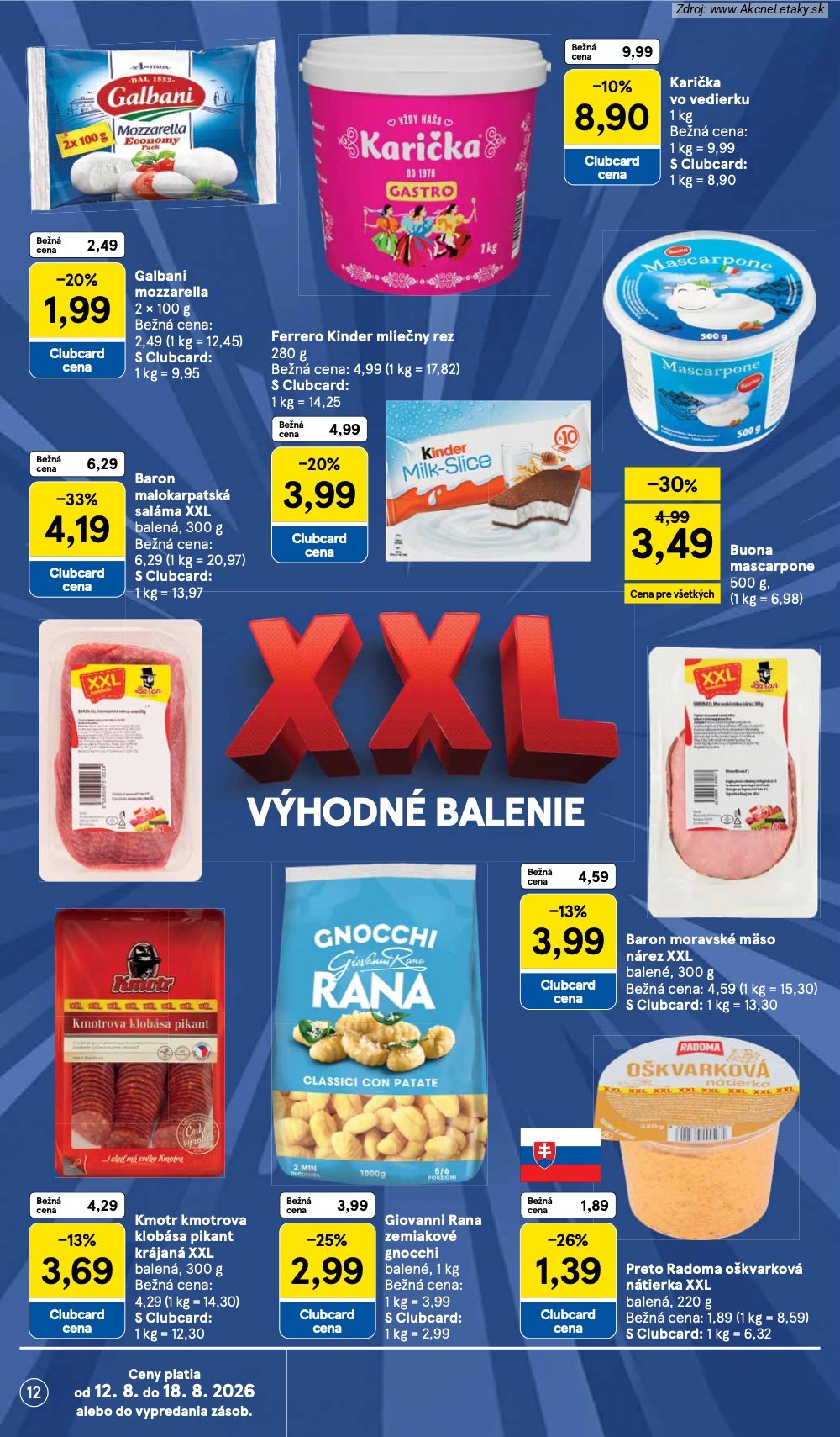 Leták Tesco (12. 8. - 18. 8. 2026) - strana 12 z 34