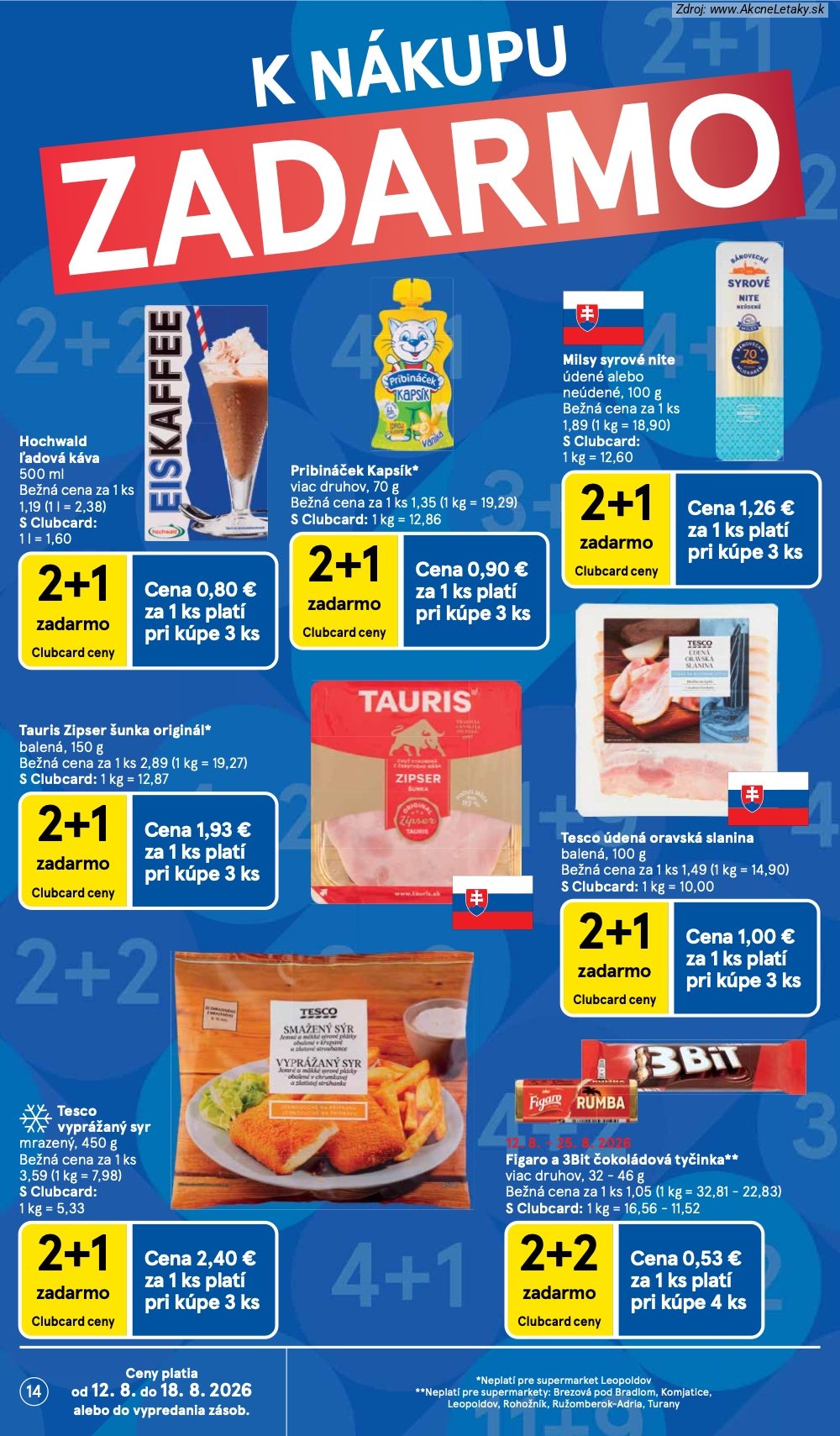 Leták Tesco (12. 8. - 18. 8. 2026) - strana 14 z 34