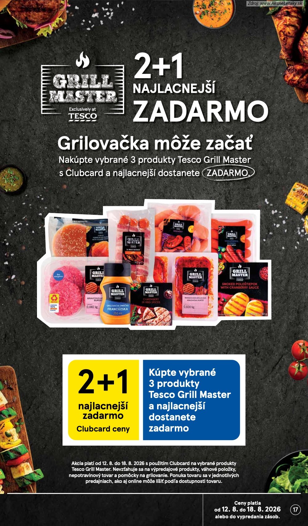 Leták Tesco (12. 8. - 18. 8. 2026) - strana 17 z 34