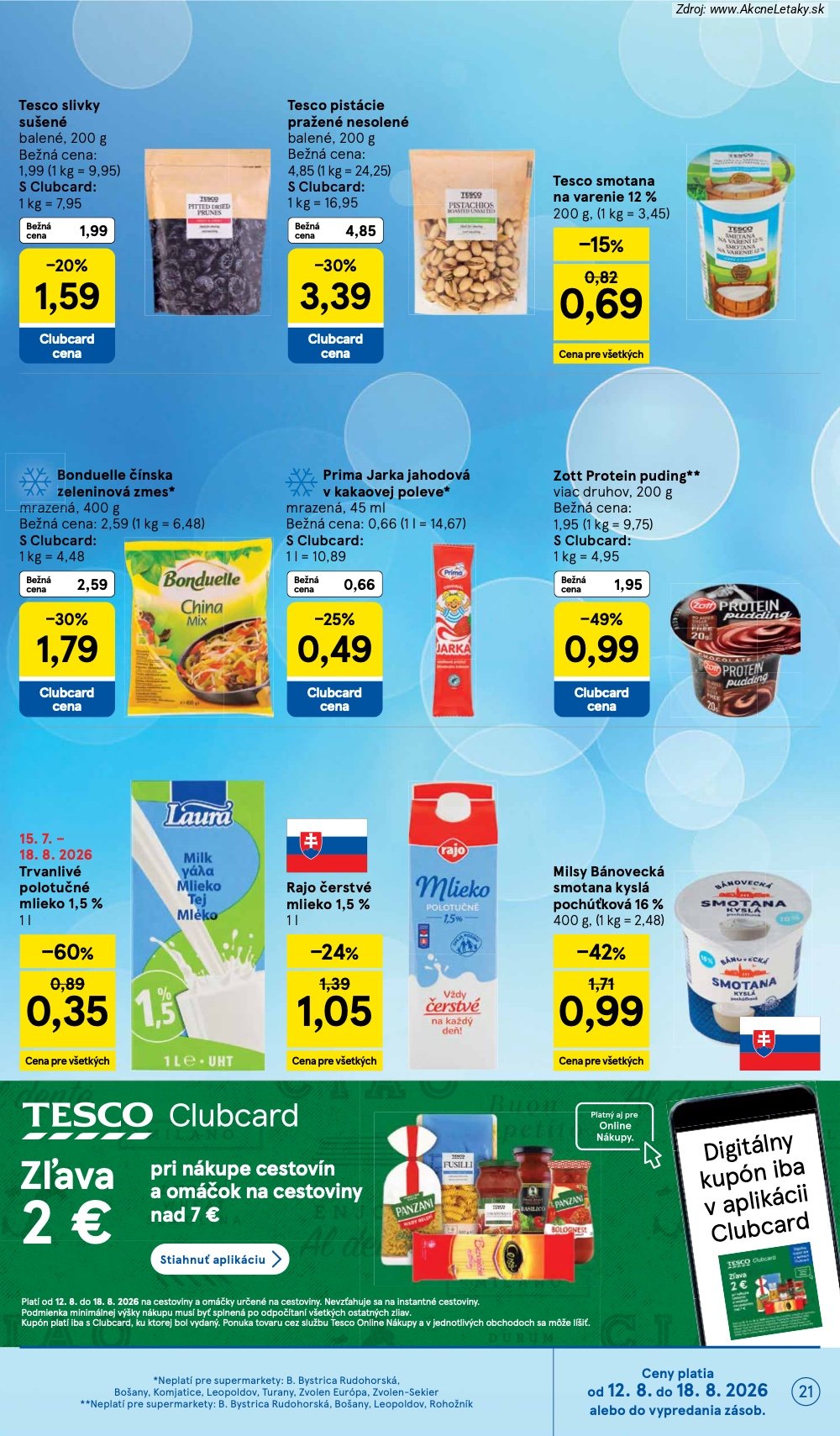 Leták Tesco (12. 8. - 18. 8. 2026) - strana 21 z 34