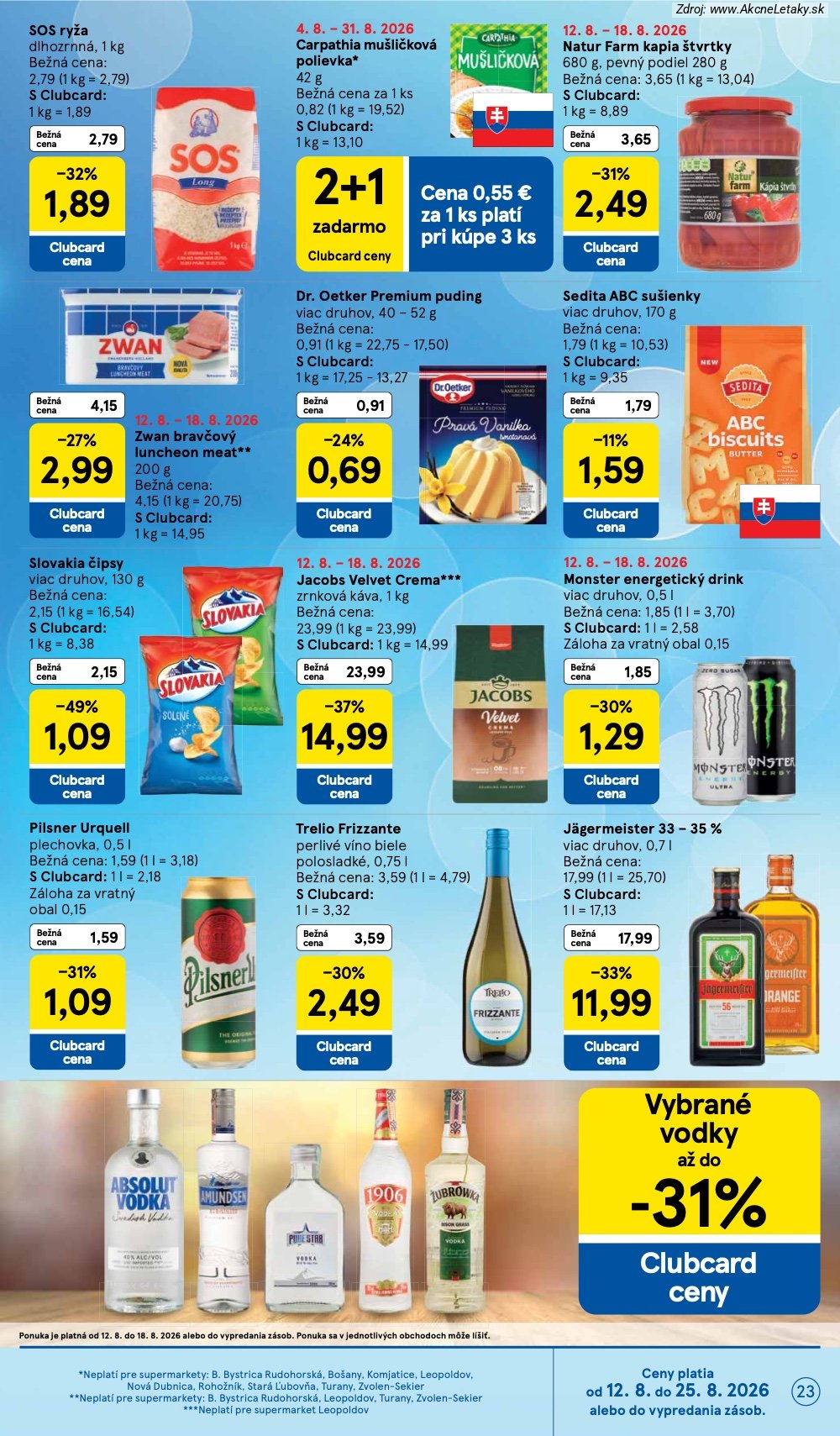 Leták Tesco (12. 8. - 18. 8. 2026) - strana 23 z 34