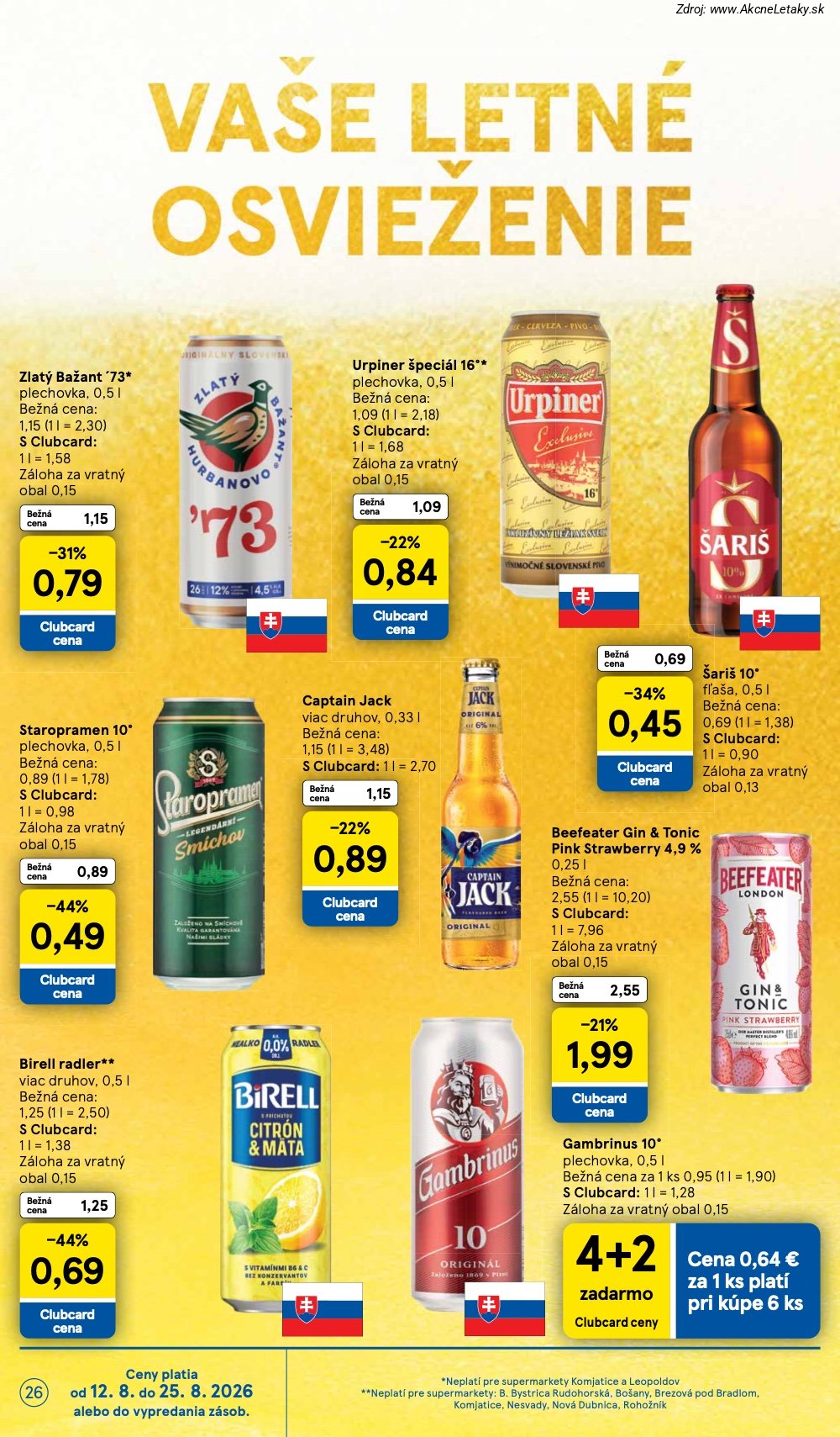 Leták Tesco (12. 8. - 18. 8. 2026) - strana 26 z 34