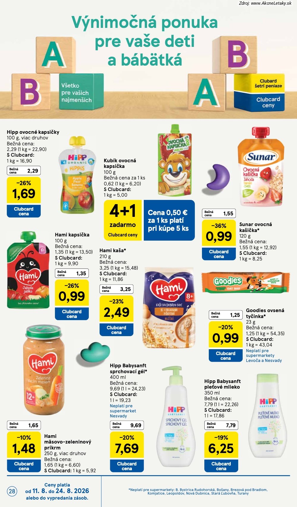 Leták Tesco (12. 8. - 18. 8. 2026) - strana 28 z 34