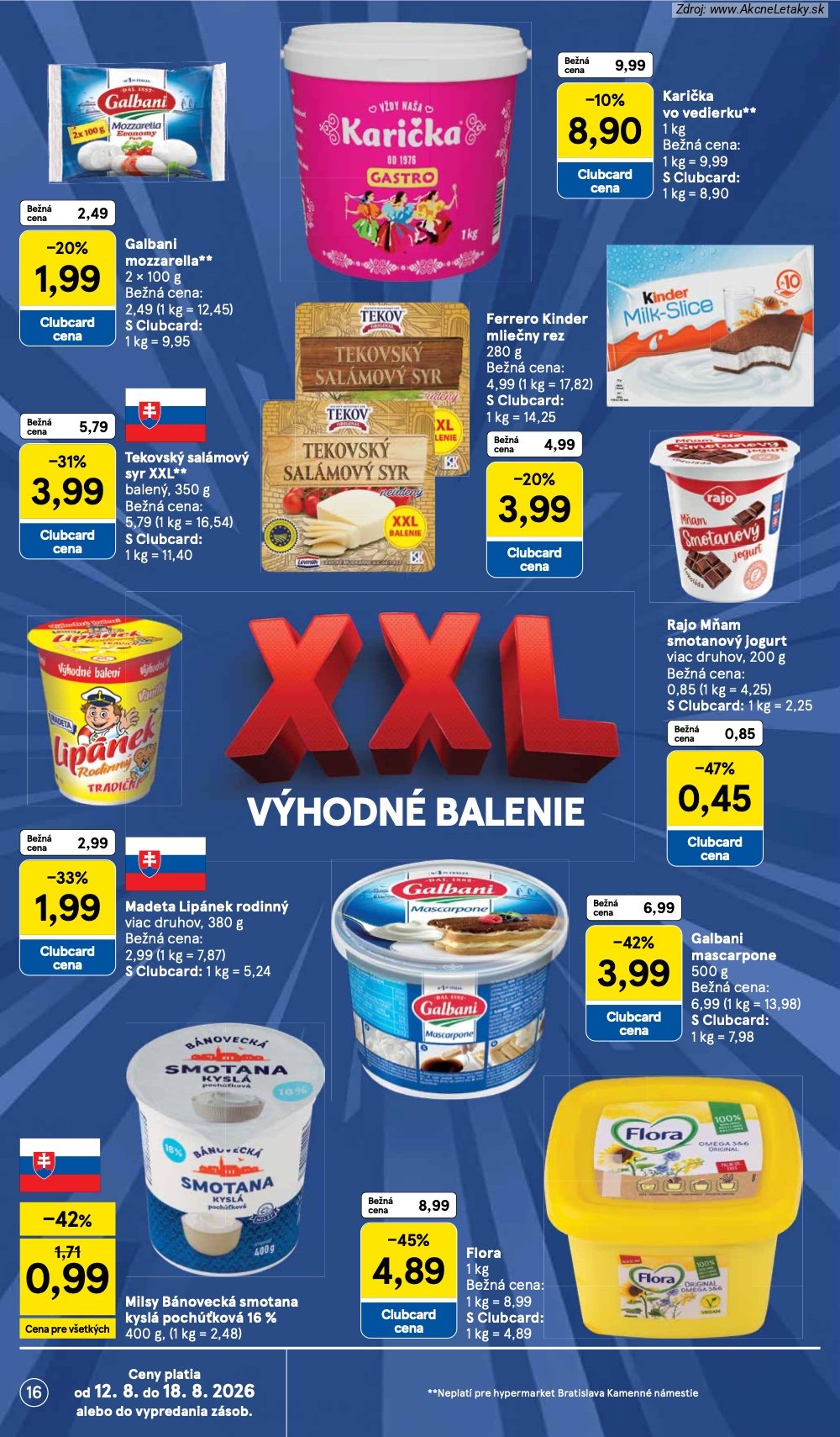 Leták Tesco (12. 8. - 18. 8. 2026) - strana 16 z 54