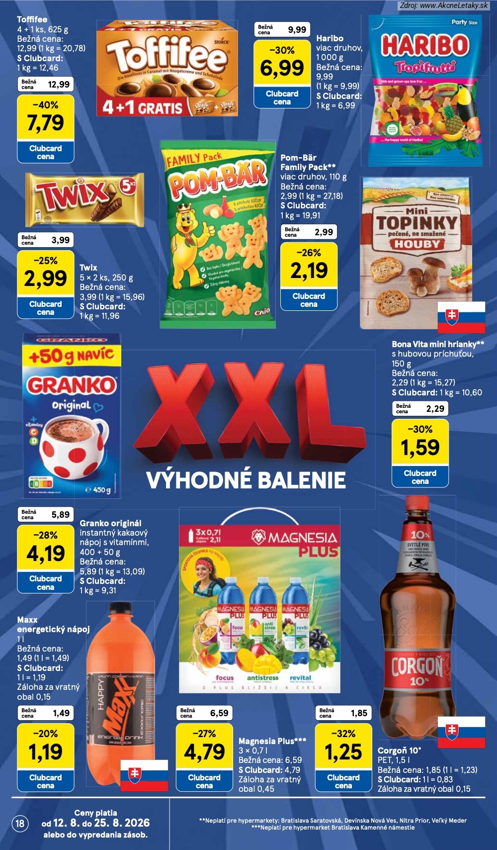 Leták Tesco (12. 8. - 18. 8. 2026) - strana 18 z 54