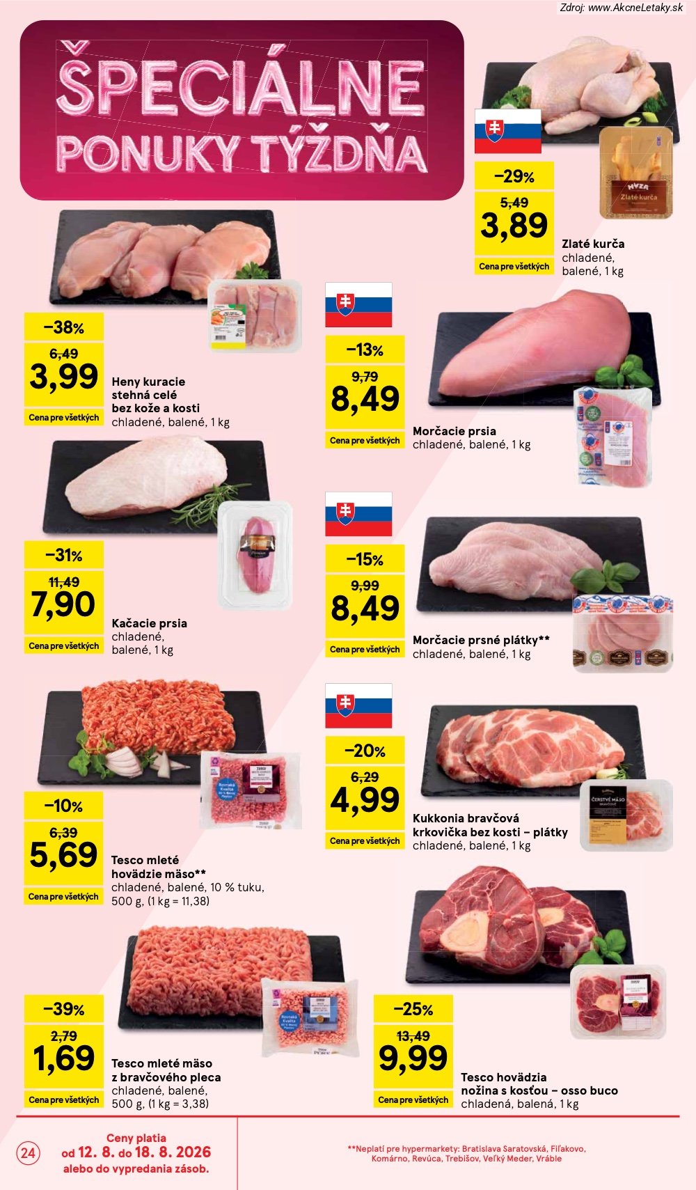 Leták Tesco (12. 8. - 18. 8. 2026) - strana 24 z 54