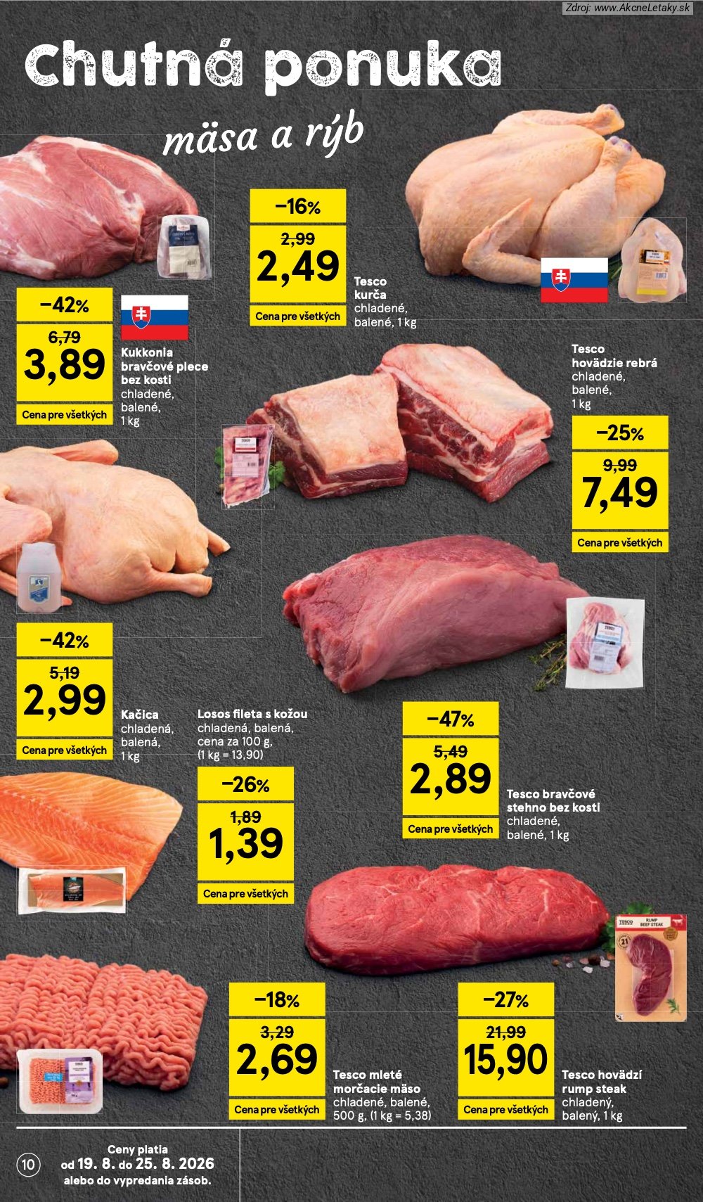 Leták Tesco (19. 8. - 25. 8. 2026) - strana 10 z 30
