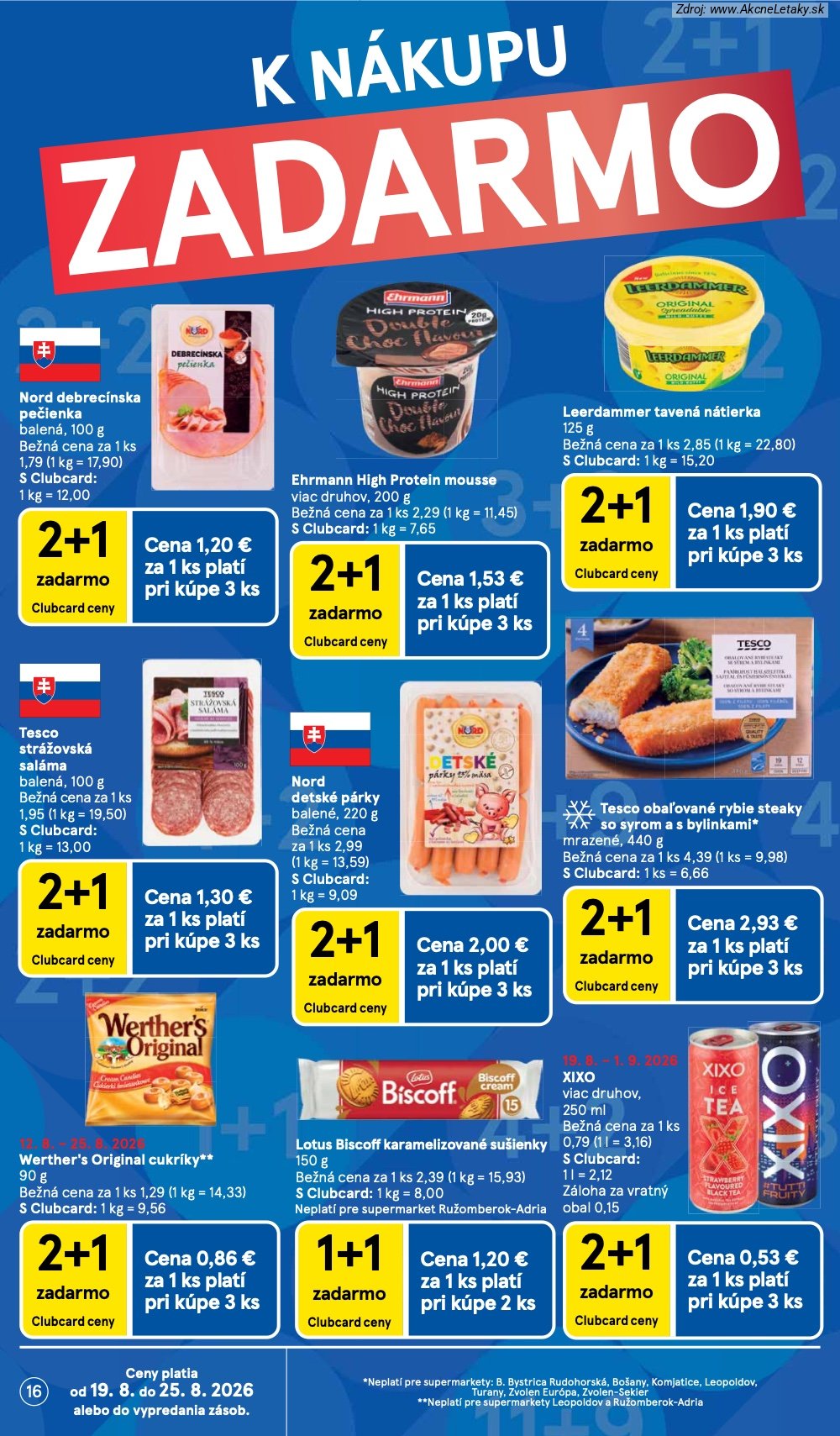 Leták Tesco (19. 8. - 25. 8. 2026) - strana 16 z 30