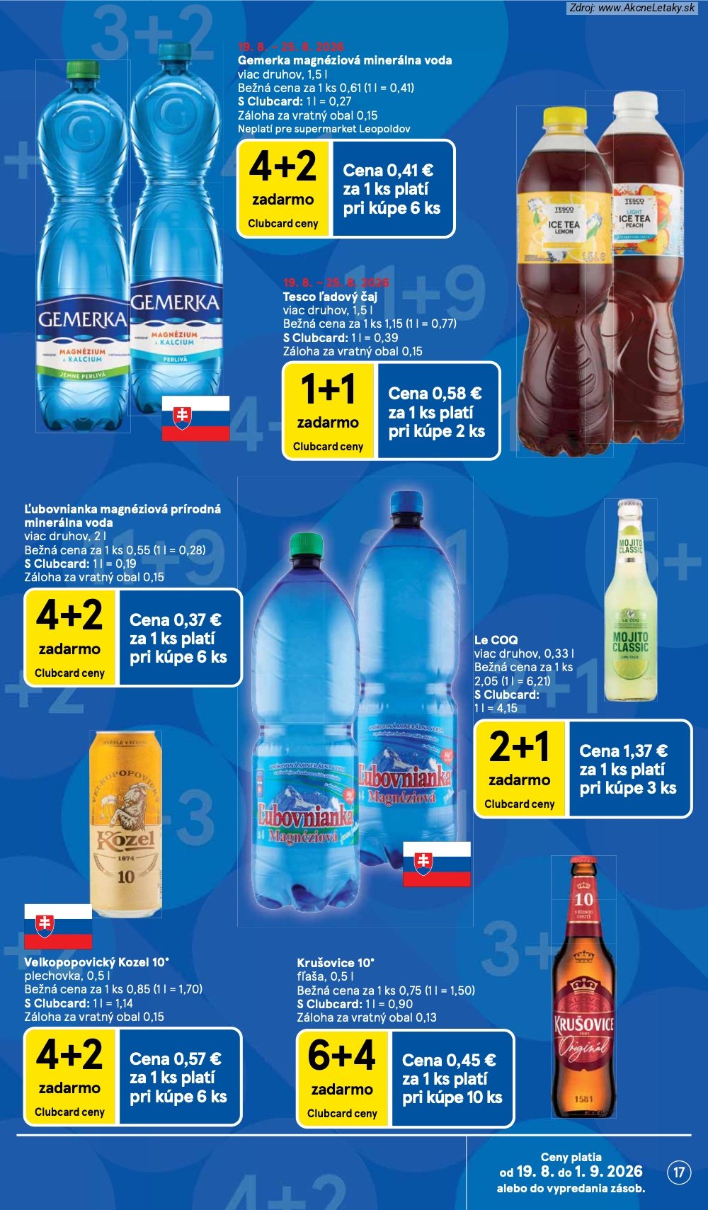 Leták Tesco (19. 8. - 25. 8. 2026) - strana 17 z 30