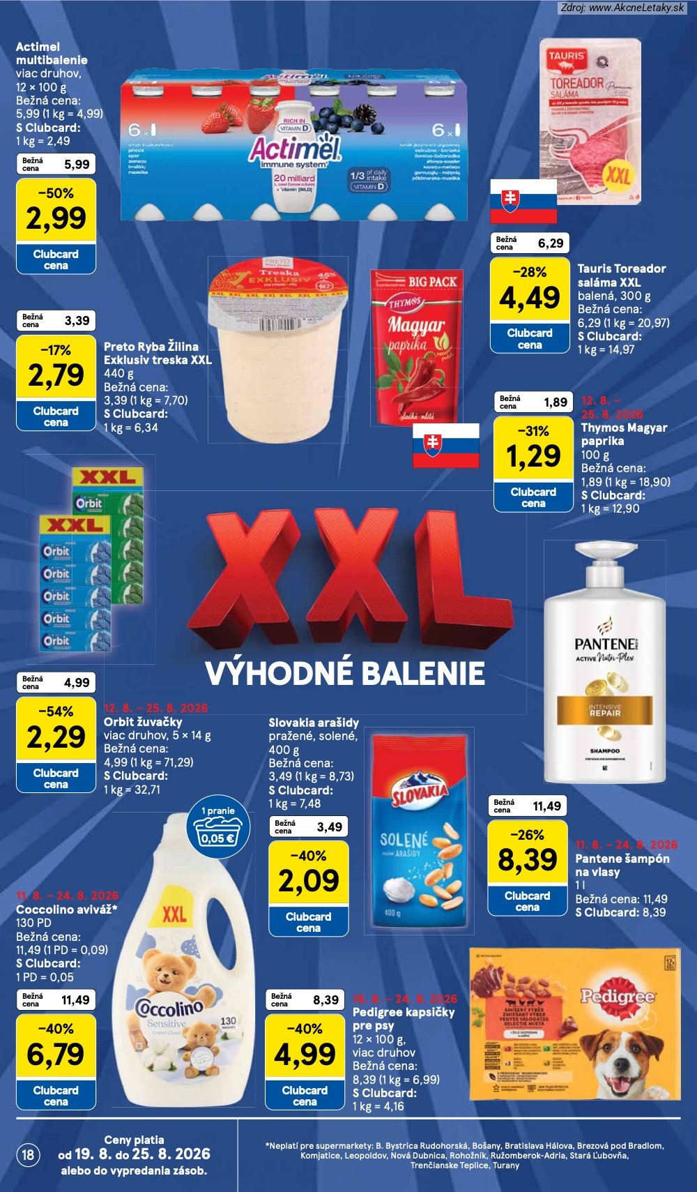 Leták Tesco (19. 8. - 25. 8. 2026) - strana 18 z 30