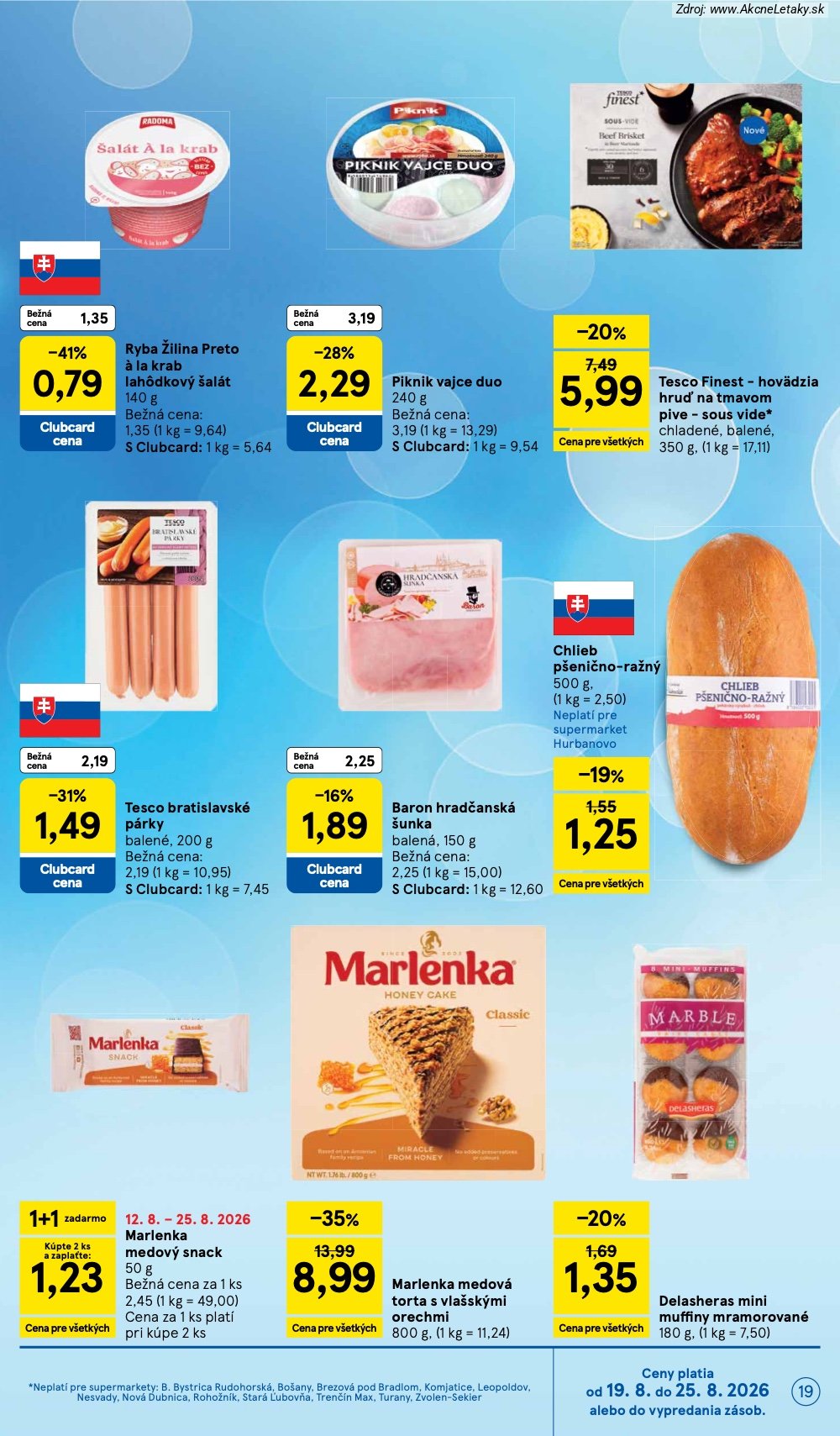 Leták Tesco (19. 8. - 25. 8. 2026) - strana 19 z 30