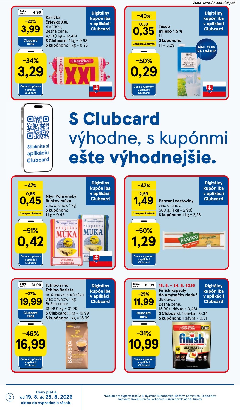 Leták Tesco (19. 8. - 25. 8. 2026) - strana 2 z 30