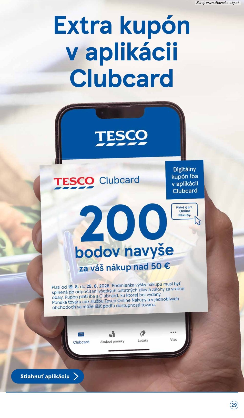 Leták Tesco (19. 8. - 25. 8. 2026) - strana 29 z 30