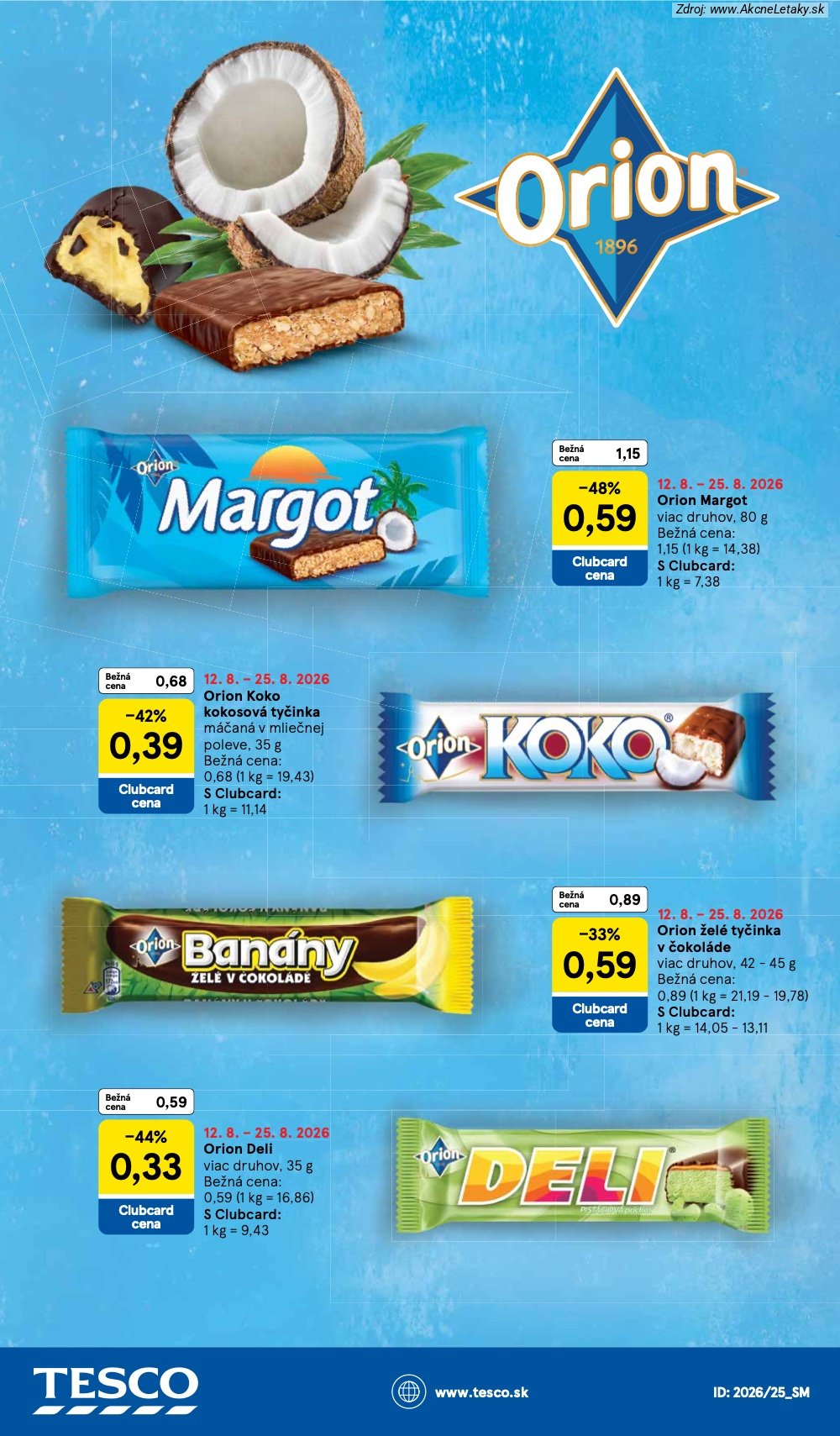 Leták Tesco (19. 8. - 25. 8. 2026) - strana 30 z 30