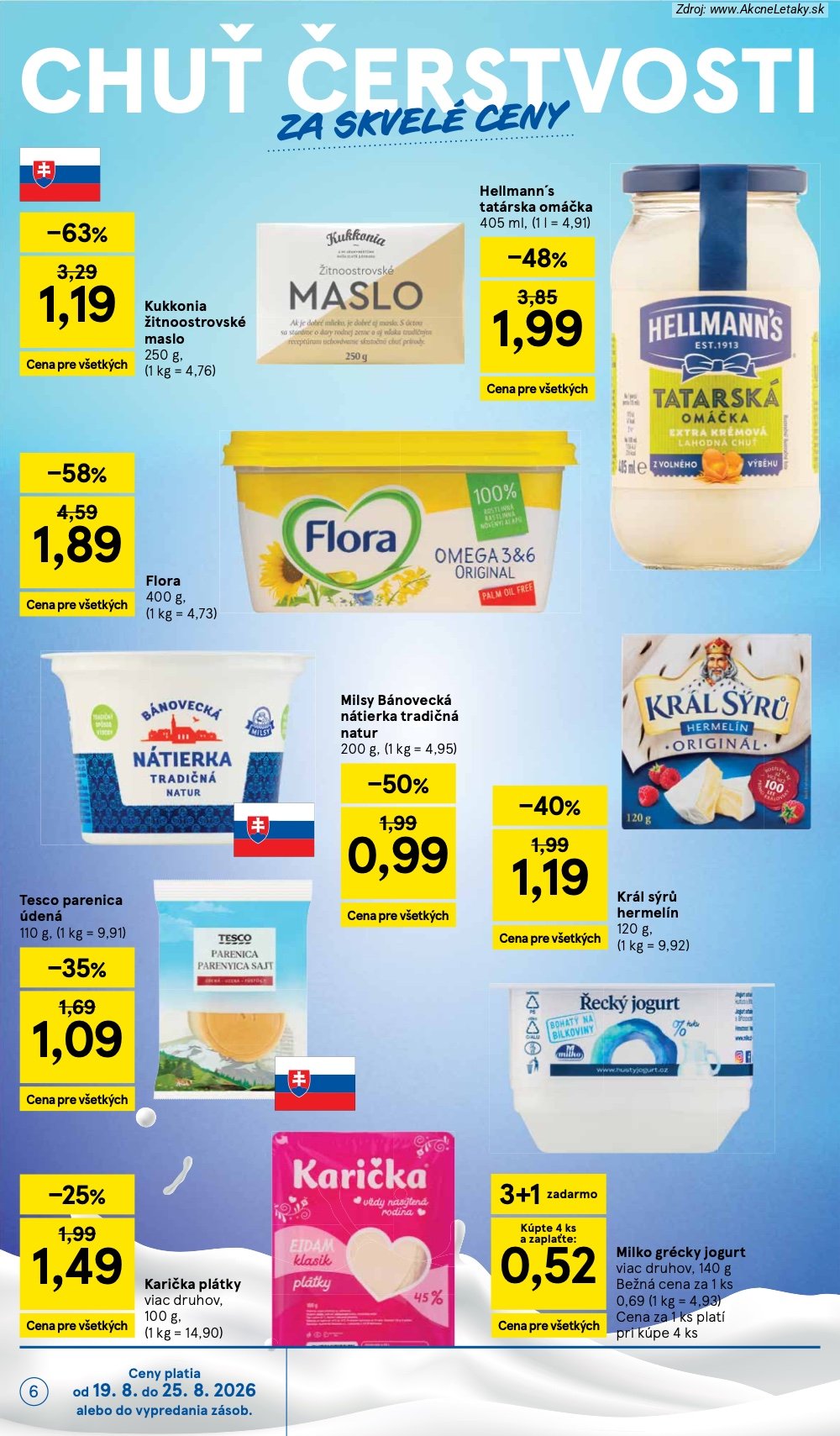Leták Tesco (19. 8. - 25. 8. 2026) - strana 6 z 30