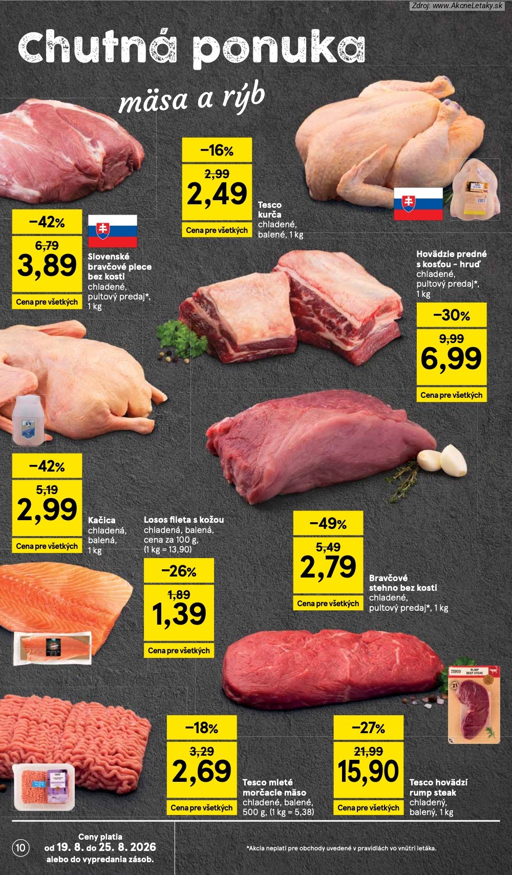 Leták Tesco (19. 8. - 25. 8. 2026) - strana 10 z 50