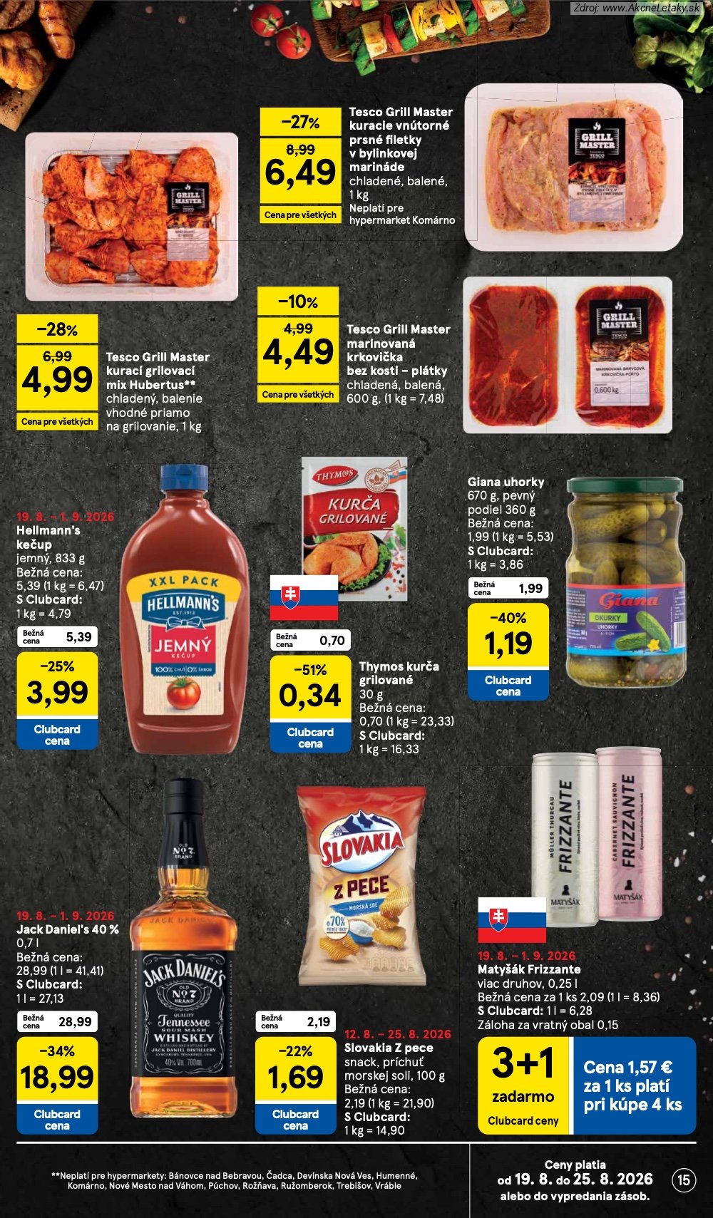 Leták Tesco (19. 8. - 25. 8. 2026) - strana 15 z 50