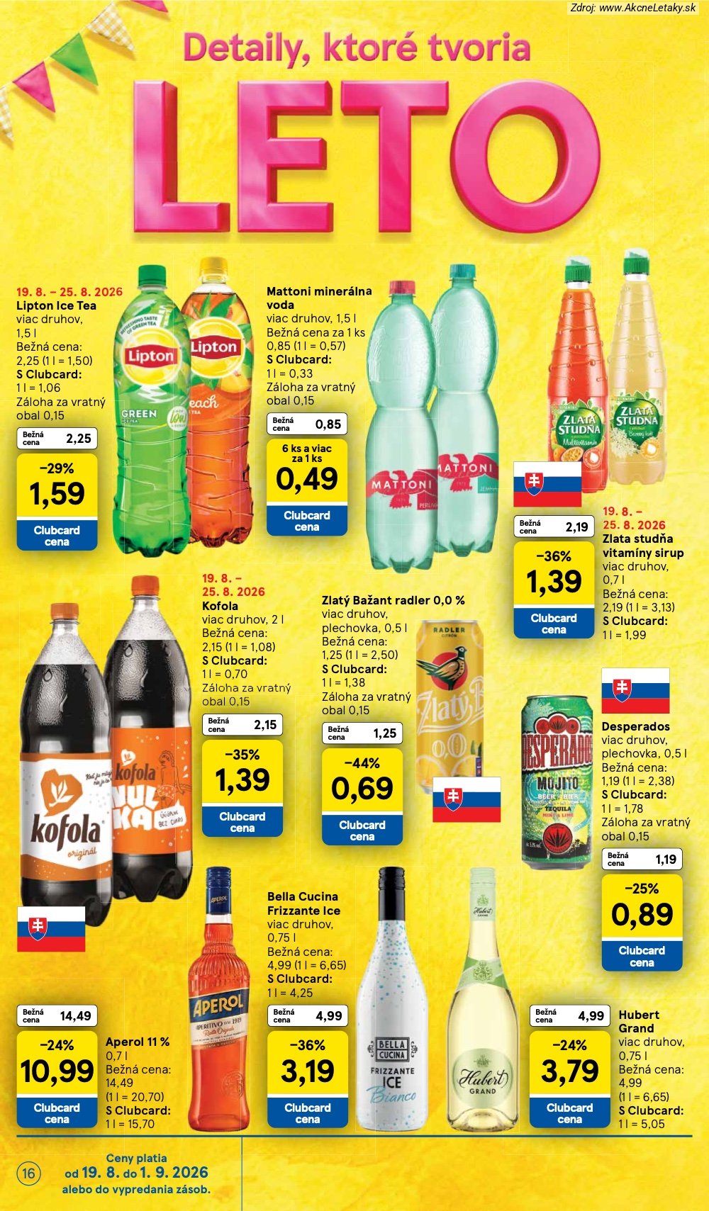 Leták Tesco (19. 8. - 25. 8. 2026) - strana 16 z 50