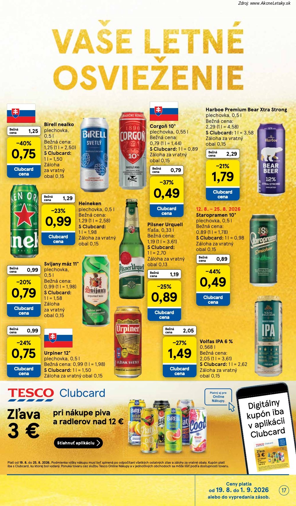 Leták Tesco (19. 8. - 25. 8. 2026) - strana 17 z 50