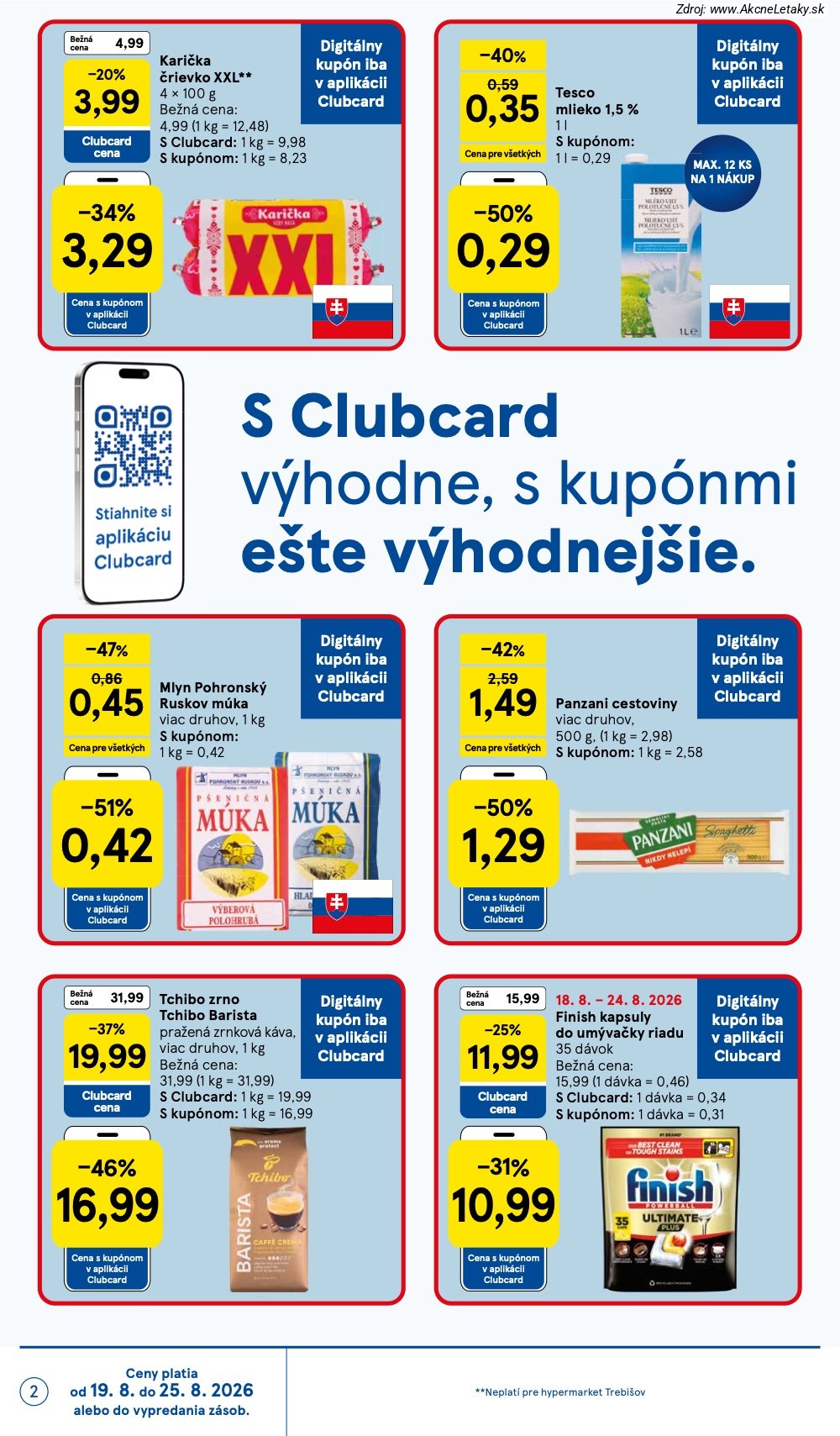 Leták Tesco (19. 8. - 25. 8. 2026) - strana 2 z 50