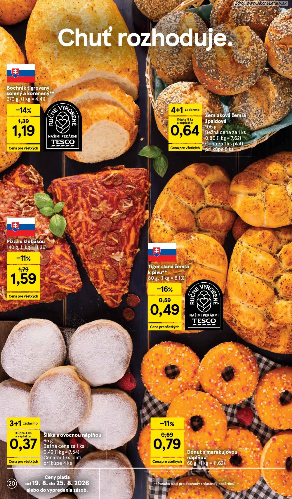 Leták Tesco (19. 8. - 25. 8. 2026) - strana 20 z 50