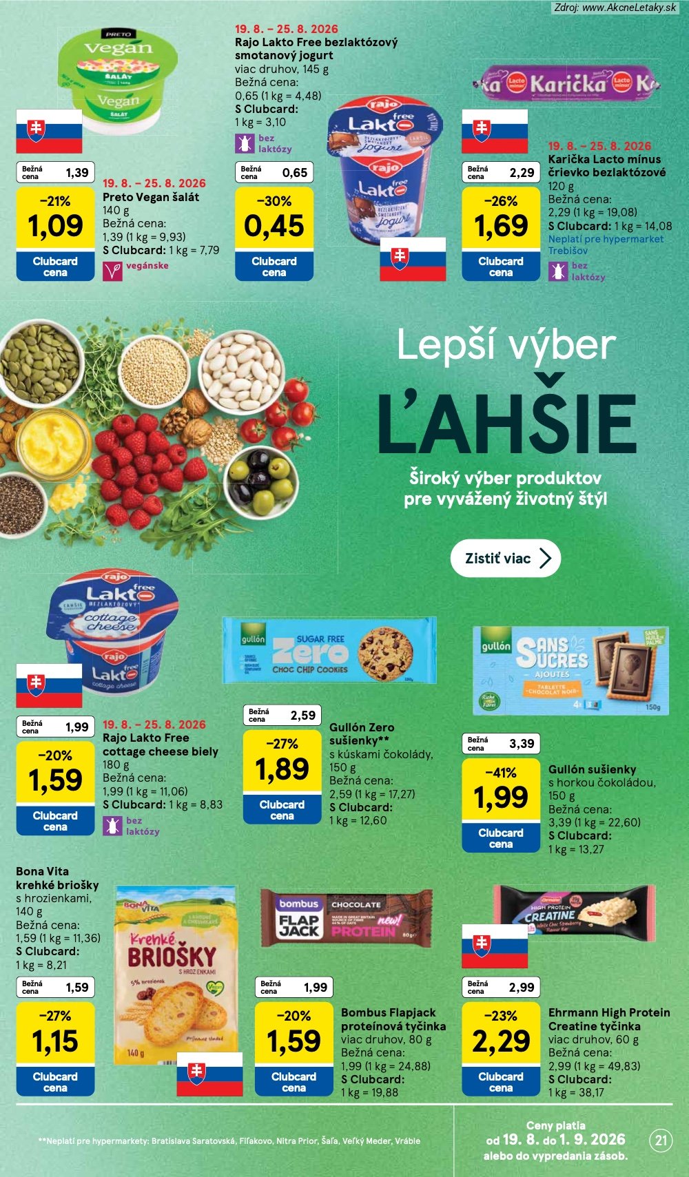 Leták Tesco (19. 8. - 25. 8. 2026) - strana 21 z 50