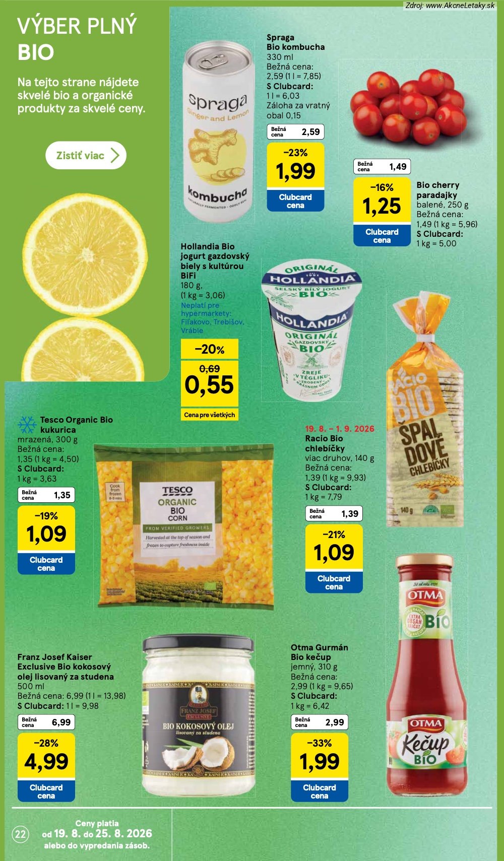 Leták Tesco (19. 8. - 25. 8. 2026) - strana 22 z 50