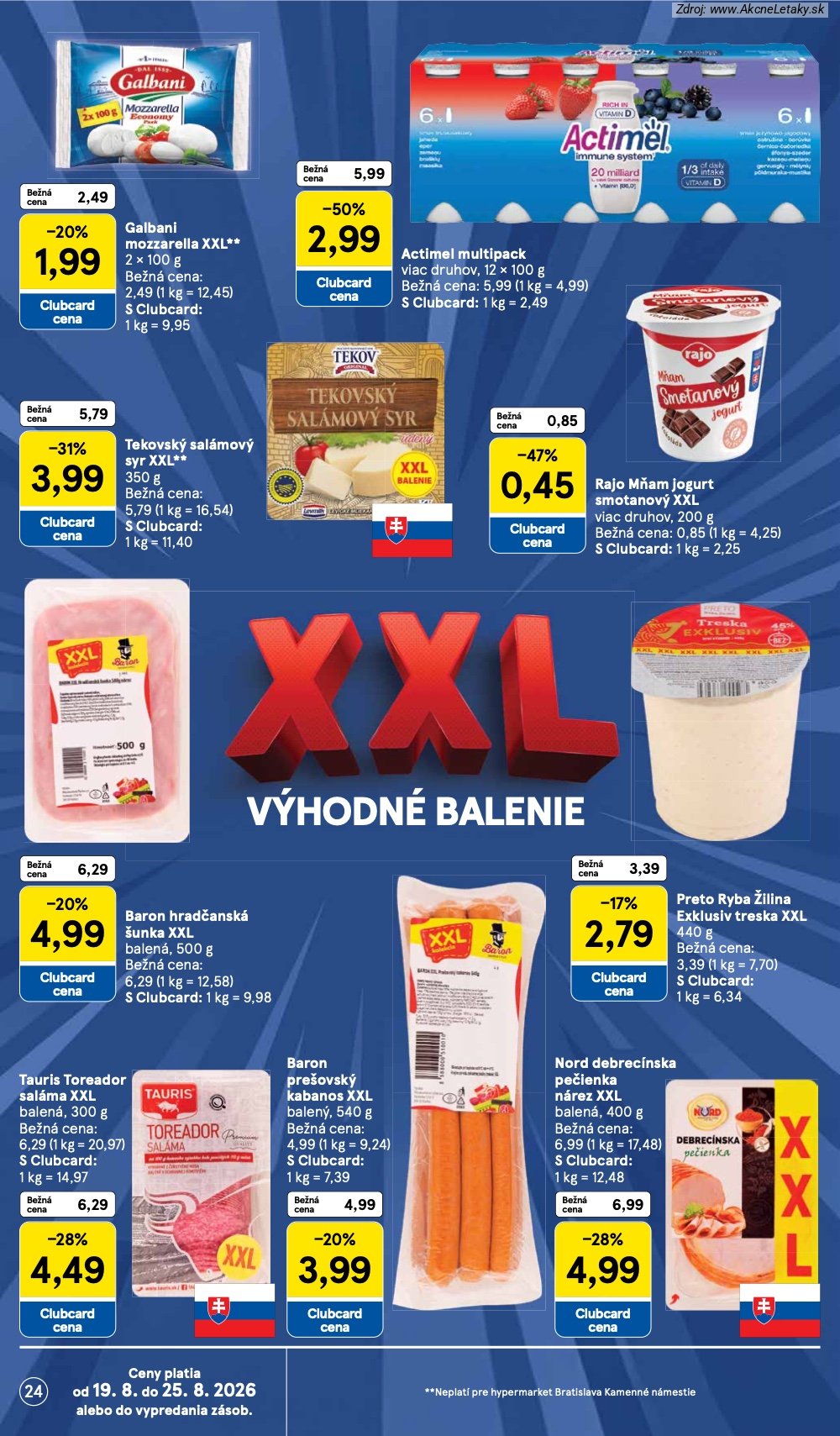 Leták Tesco (19. 8. - 25. 8. 2026) - strana 24 z 50