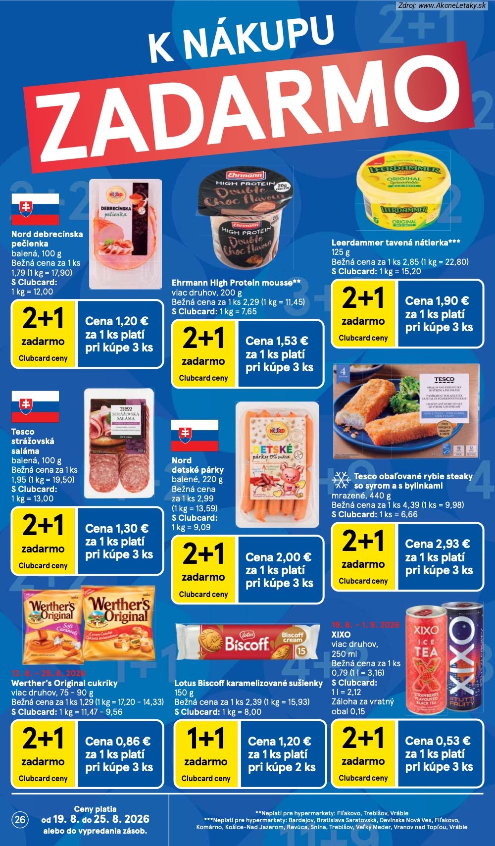 Leták Tesco (19. 8. - 25. 8. 2026) - strana 26 z 50