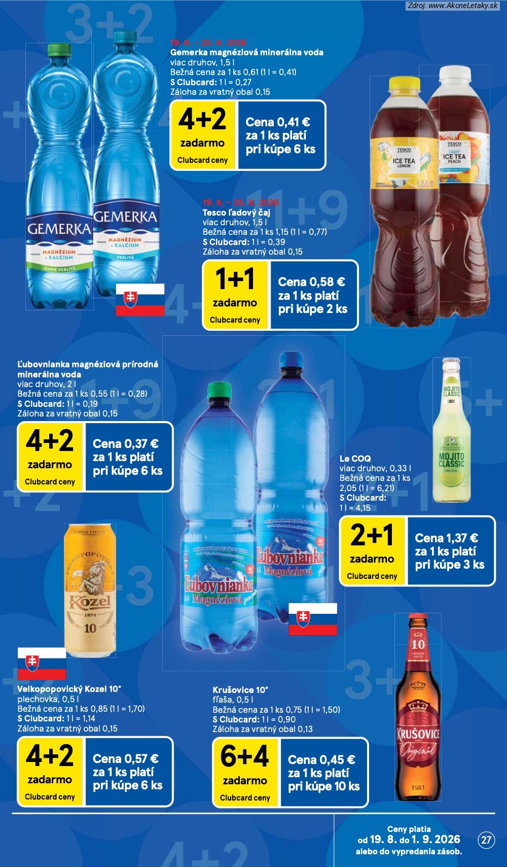 Leták Tesco (19. 8. - 25. 8. 2026) - strana 27 z 50